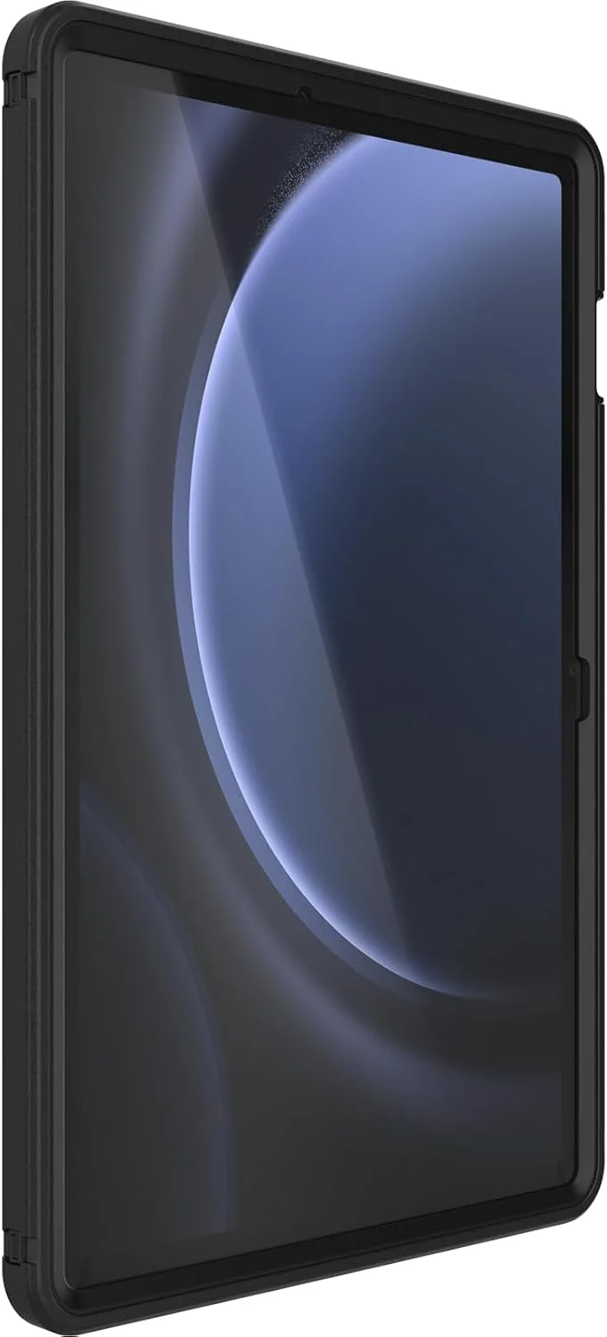 محافظ OtterBox Defender برای Samsung Galaxy Tab S9 FE، محافظ فوق العاده مقاوم با محافظ صفحه نمایش داخلی، تست شده 2 برابر استاندارد نظامی - مشکی