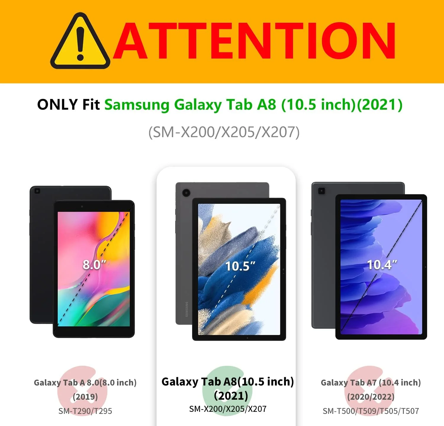 کاور ساکتاپی برای گلکسی تب A8 10.5 اینچ 2021، کاور محافظ چرمی PU تاشو، کاور کیف پول استند دار، کاور تبلت سامسونگ گلکسی تب A8 SM-X200/X205/X207 - قرمز