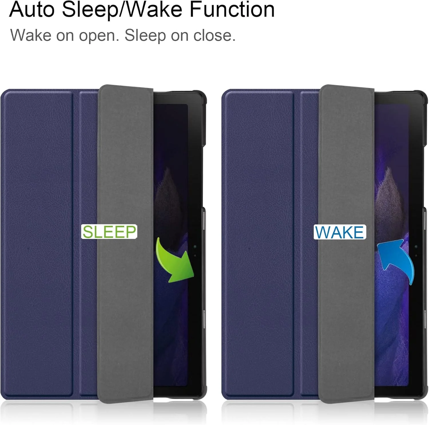 کیف تبلت مسافرتی سازگار با تبلت سامسونگ گلکسی تب A8 10.5 اینچ 2021 (SM-X200/X205)، کیف هوشمند سه تایی، جلد باریک چند زاویه ای