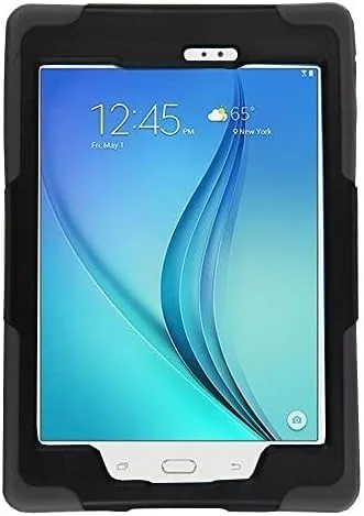کیف محافظ تبلت سامسونگ گلکسی تب A 10.1 مدل T580 سال 2016، ضد ضربه و مقاوم در برابر سقوط، پوشش کامل بدنه (مشکی زرهی)