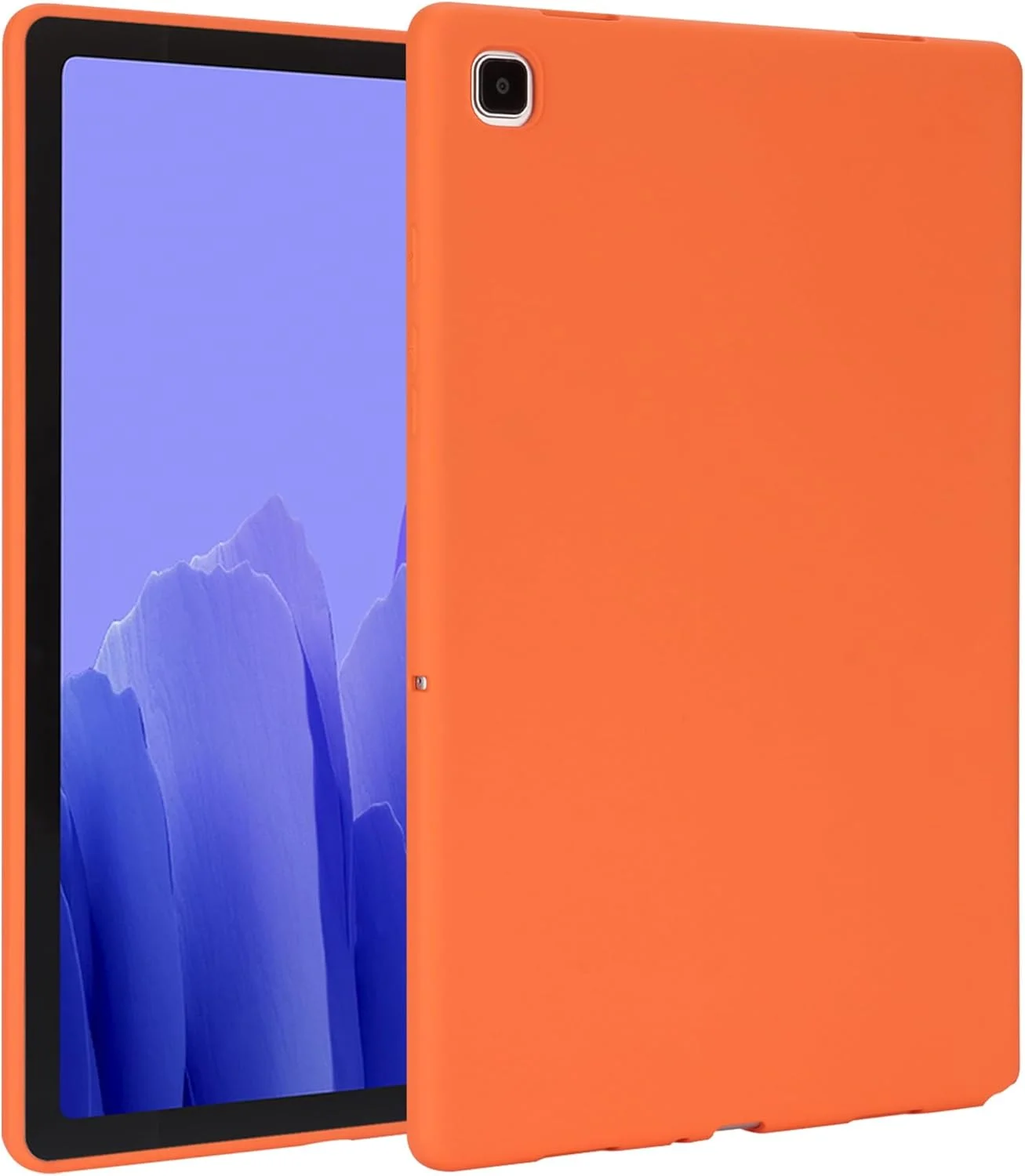 کاور تبلت، کیف تبلت سازگار با تبلت سامسونگ گلکسی تب A7 10.4 اینچ T500/T505/T507، کاور محافظ TPU نرم و باریک ضد ضربه، کاور هوشمند سبک و باریک مناسب تبلت (نارنجی)