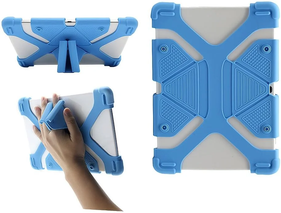کاور تبلت یونیورسال 9.7-12 اینچی CHIN FAI، کاور سیلیکونی ضد ضربه کودکانه با استند برای آیپد پرو 9.7 اینچ/ سامسونگ گلکسی تب 2 10.1/ اپل آیپد ایر و غیره