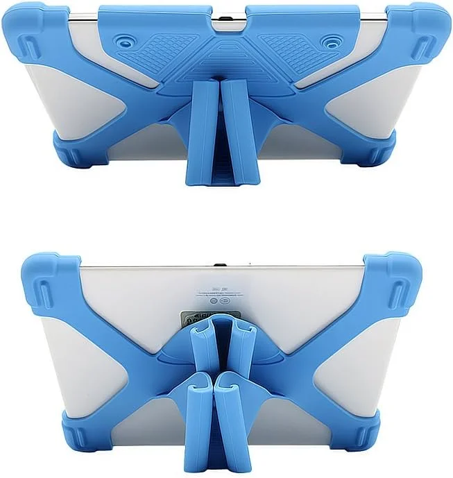 کاور تبلت یونیورسال 9.7-12 اینچی CHIN FAI، کاور سیلیکونی ضد ضربه کودکانه با استند برای آیپد پرو 9.7 اینچ/ سامسونگ گلکسی تب 2 10.1/ اپل آیپد ایر و غیره