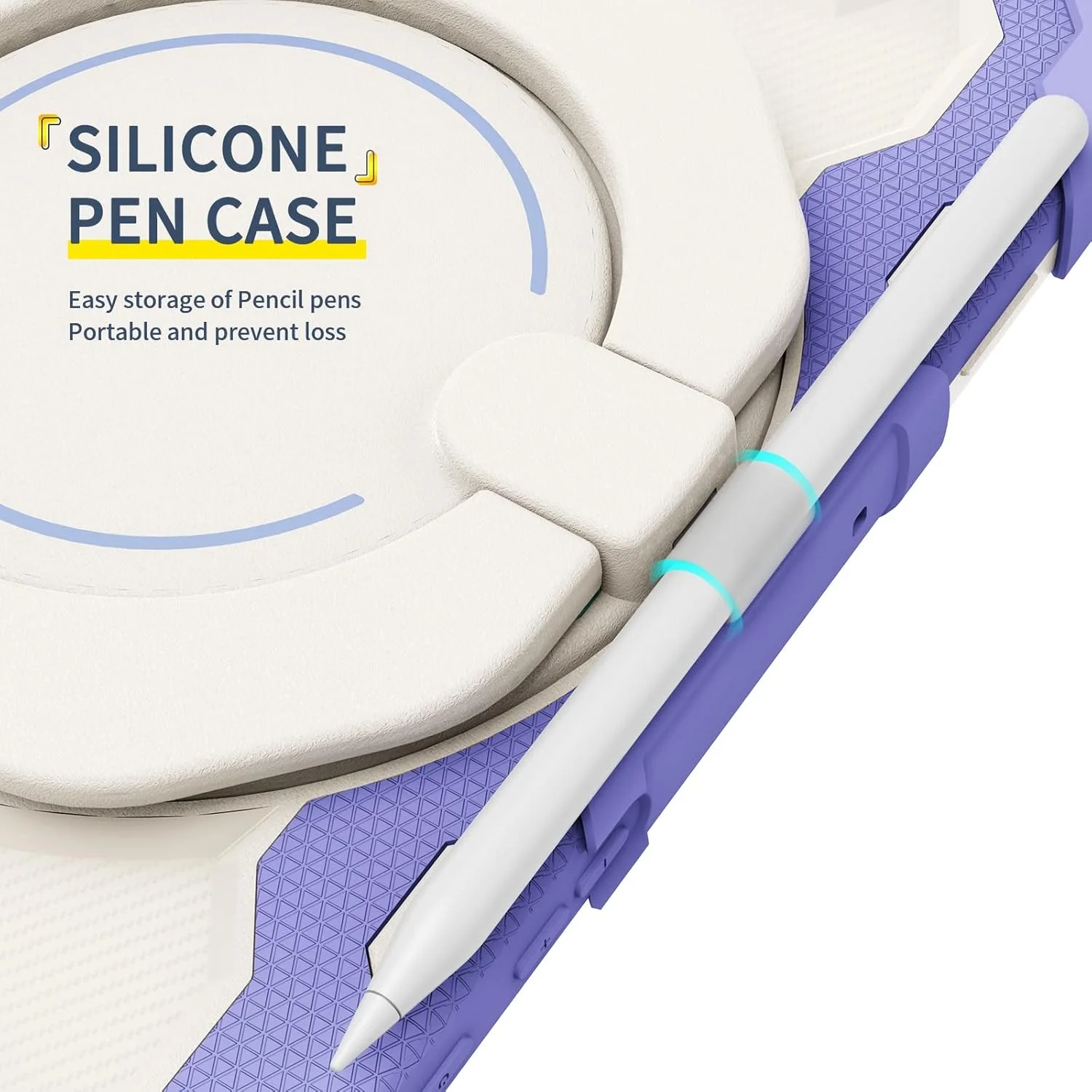 کیف تبلت مسافرتی سازگار با تبلت سامسونگ گلکسی تب A7 10.4 اینچ T500/T505 (2020)، کیف 360 درجه با دسته چرخان، بدنه مقاوم سه تکه