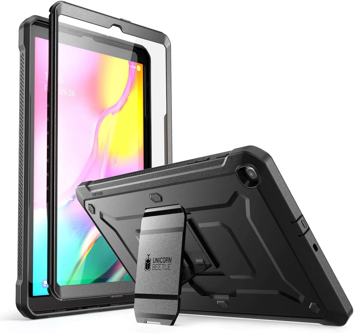 کاور محافظتی فول بادی سامسونگ گلکسی تب A 10.1 اینچ SUPCASE مدل Unicorn Beetle Pro (سال 2019) به همراه محافظ صفحه نمایش داخلی - مشکی