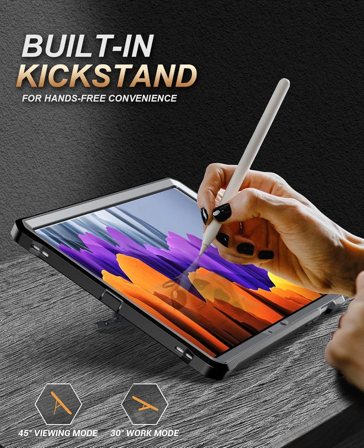 کیف محافظ تبلت مسافرتی سازگار با Samsung Galaxy Tab S8/Tab S7 11 اینچ (مدل SM-X700/X706/T870/T875/T876B) - کیف محافظ مقاوم در برابر ضربه و سنگین