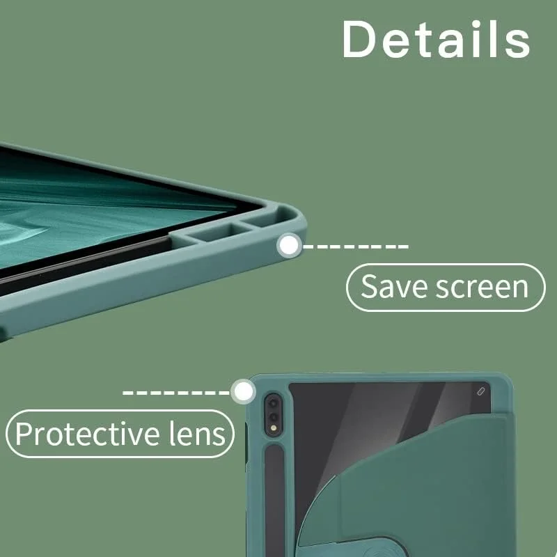 Travel on Tablet Case Compatible with Samsung Galaxy Tab S8 Ultra 14.6 Inch (SM-X900/X906), 360° Rotating Stand Compatible with Smart Tablet, Hard PC Back Cover, Hard Case with