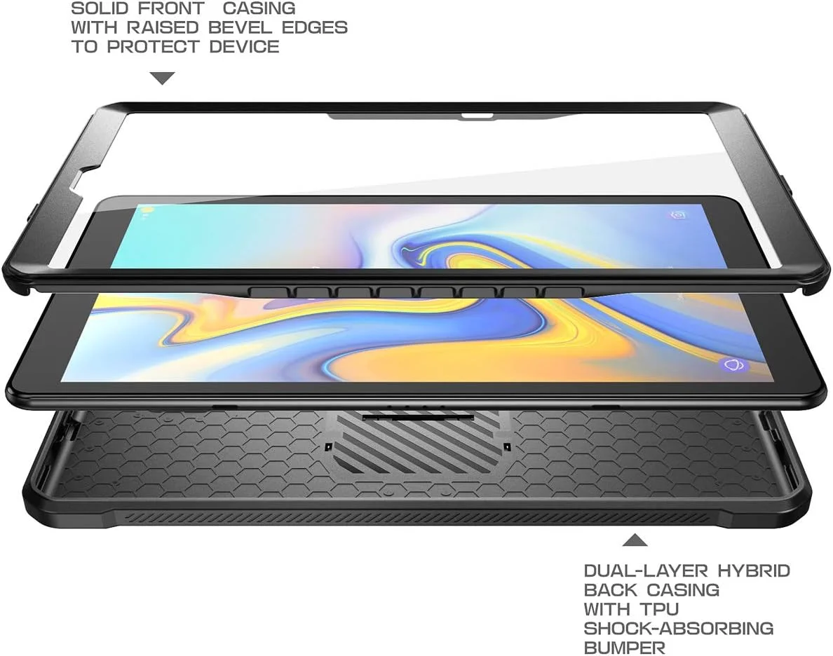کاور محافظتی فول بادی سامسونگ گلکسی تب A 10.1 اینچ SUPCASE مدل Unicorn Beetle Pro (سال 2019) به همراه محافظ صفحه نمایش داخلی - مشکی