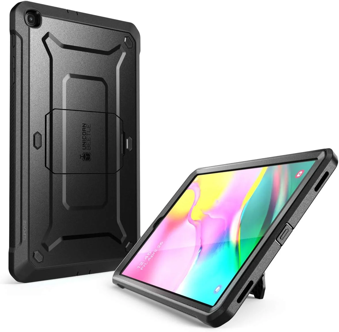 کاور محافظتی فول بادی سامسونگ گلکسی تب A 10.1 اینچ SUPCASE مدل Unicorn Beetle Pro (سال 2019) به همراه محافظ صفحه نمایش داخلی - مشکی