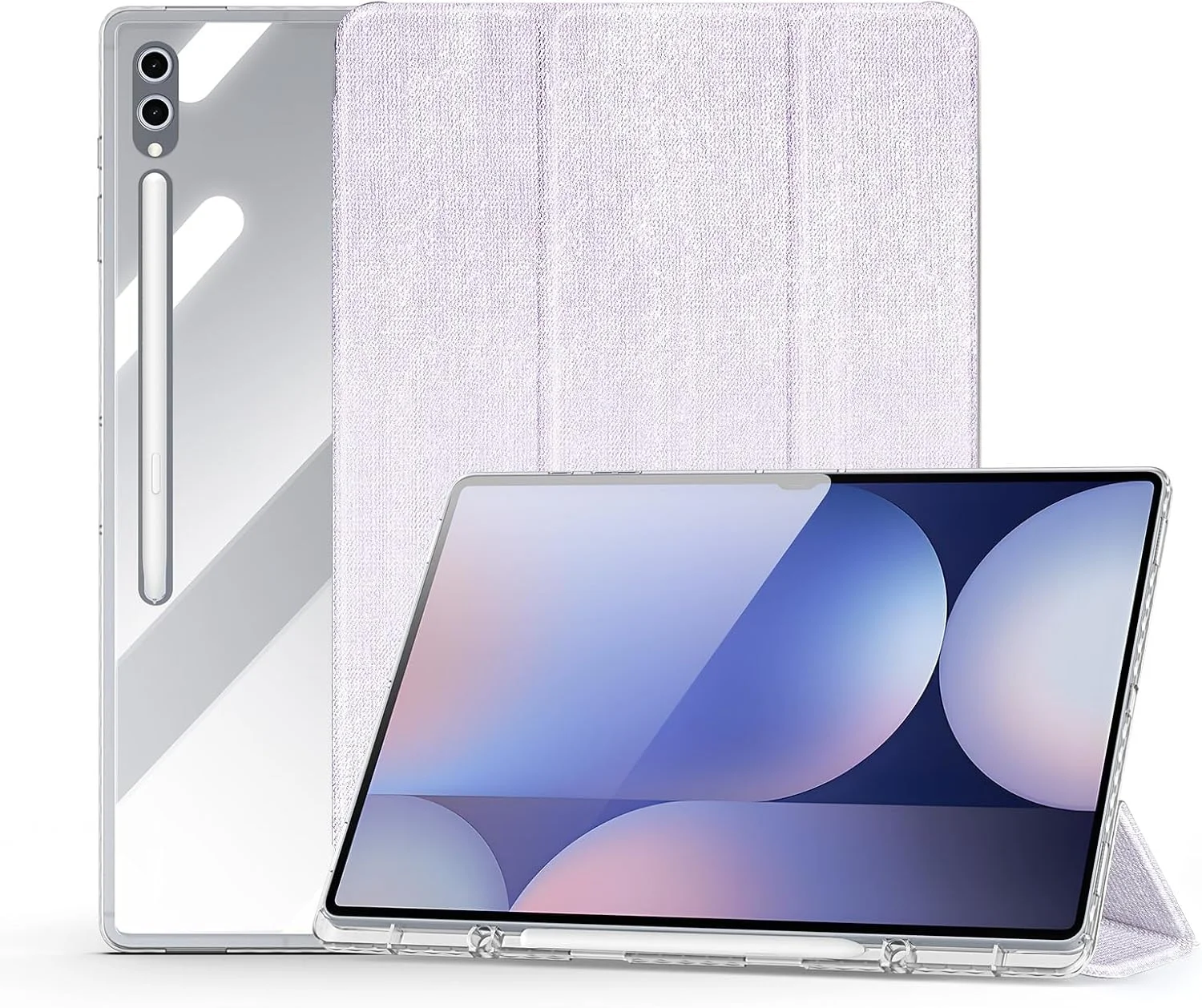 کاور سری Unid داکس داکیس برای تبلت سامسونگ گلکسی تب S10 Ultra/S9 Ultra/S8 Ultra – کاور هوشمند باریک با پشت شفاف، استند سه تایی، قابلیت بیدار و خاموش شدن خودکار و جای قلم – بنفش کاور سری Unid داکس داکیس برای تبلت سامسونگ گلکسی تب S10 Ultra/S9 Ultra/S8 Ultra – کاور هوشمند باریک با پشت شفاف، استند سه تایی، قابلیت بیدار و خاموش شدن خودکار و جای قلم – بنفش