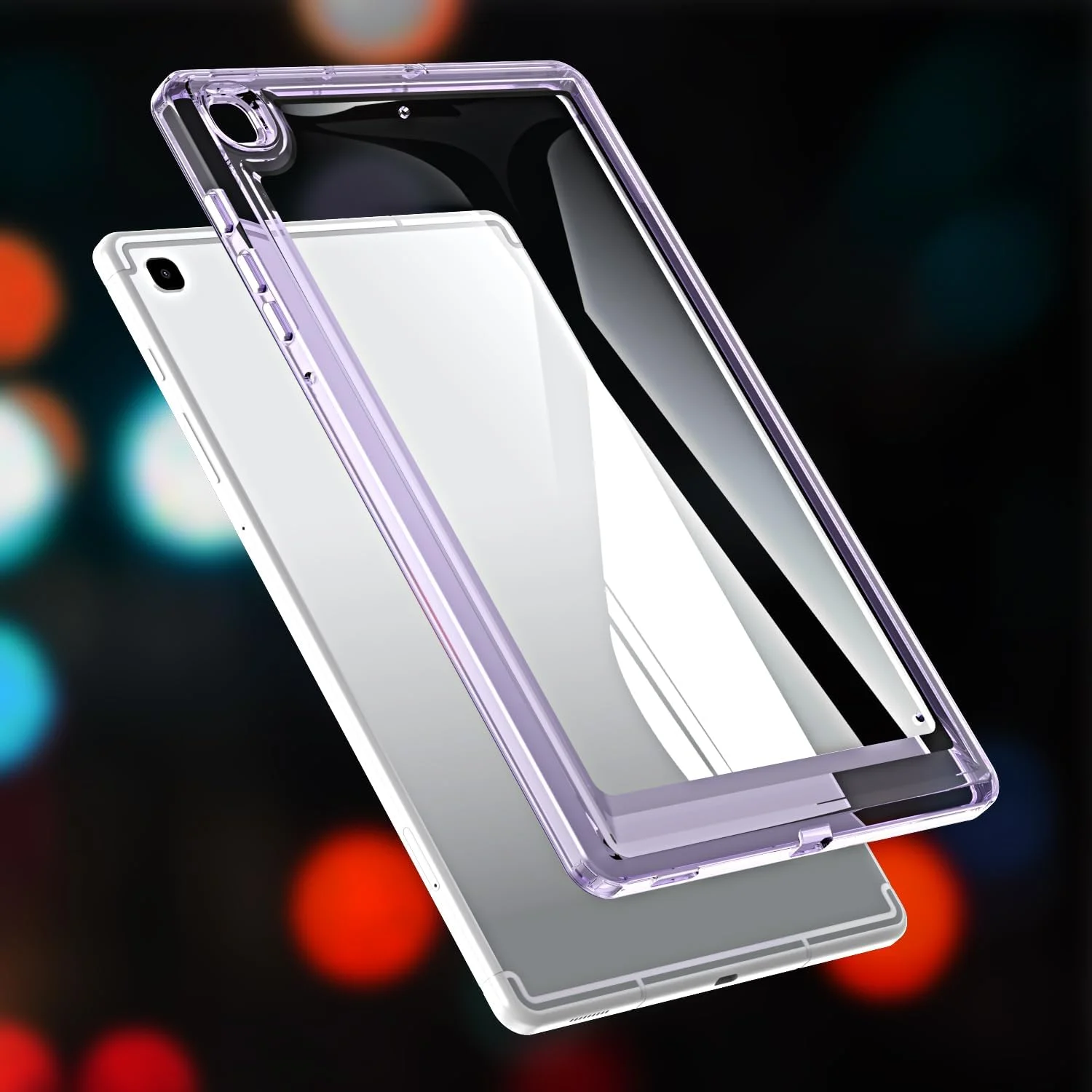 کاور باریک و سبک GANGANPRO برای تبلت سامسونگ گلکسی تب A9 2023 X110/X115، کاور پشتی TPU نرم و شفاف ضد ضربه 8.7 اینچی - بنفش روشن کاور باریک و سبک GANGANPRO برای تبلت سامسونگ گلکسی تب A9 2023 X110/X115، کاور پشتی TPU نرم و شفاف ضد ضربه 8.7 اینچی - بنفش روشن