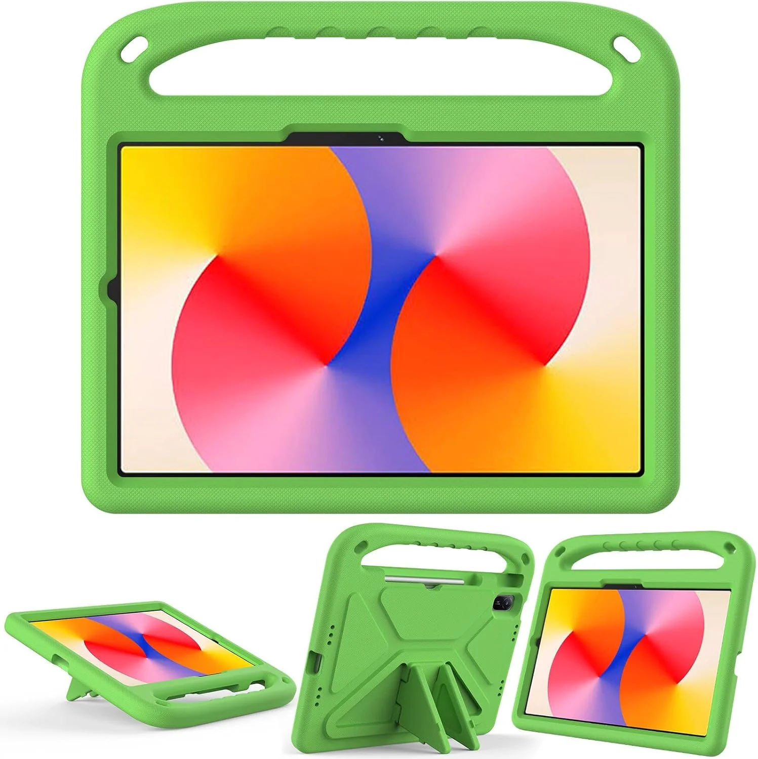 Case For Huawei MatePad SE 11 inch 2024 Tablet Case for Kids Friendly Lightweight Shockproof Cover with Handle Stand Tablet, Green