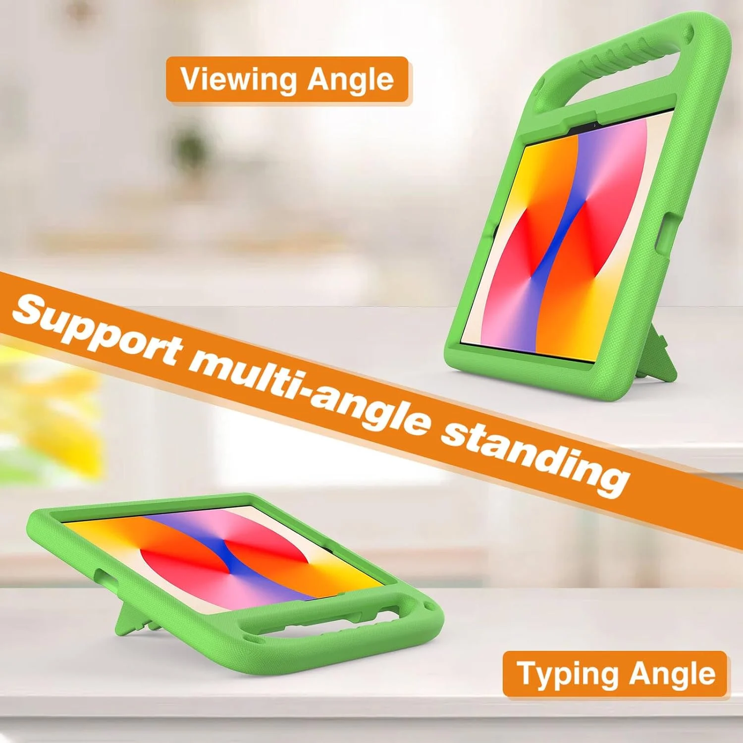 Case For Huawei MatePad SE 11 inch 2024 Tablet Case for Kids Friendly Lightweight Shockproof Cover with Handle Stand Tablet, Green