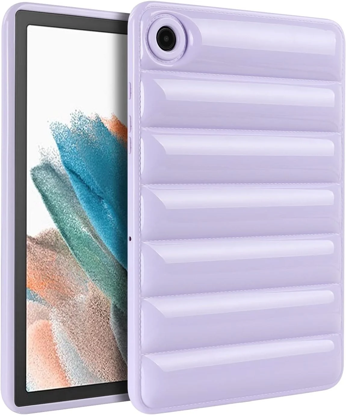 کیف تبلت مسافرتی سازگار با تبلت سامسونگ گلکسی تب A7 Lite 8.7 اینچ مدل 2021 (SM-T220/T225/T227)، کاور محافظ فوق العاده باریک و سبک وزن مقاوم در برابر ضربه کیف تبلت مسافرتی سازگار با تبلت سامسونگ گلکسی تب A7 Lite 8.7 اینچ مدل 2021 (SM-T220/T225/T227)، کاور محافظ فوق العاده باریک و سبک وزن مقاوم در برابر ضربه