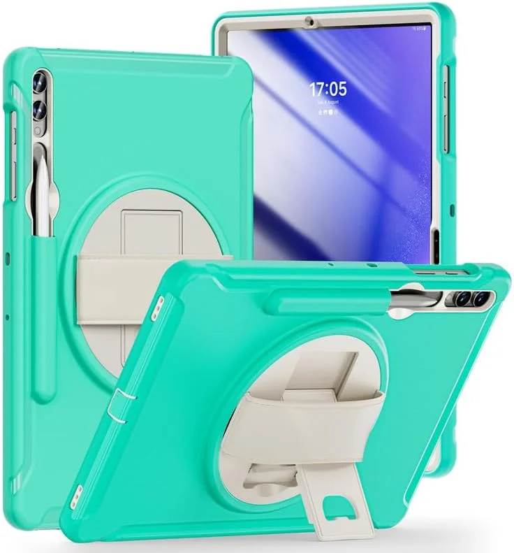 کاور مقاوم Gruattreay سازگار با تبلت سامسونگ گلکسی تب S10 پلاس 12.4 اینچ 2024، کاور ضد ضربه و بادوام با بند چرخشی 360 درجه و پایه تاشو برای گلکسی تب S10+ (نعنایی) کاور مقاوم Gruattreay سازگار با تبلت سامسونگ گلکسی تب S10 پلاس 12.4 اینچ 2024، کاور ضد ضربه و بادوام با بند چرخشی 360 درجه و پایه تاشو برای گلکسی تب S10+ (نعنایی)