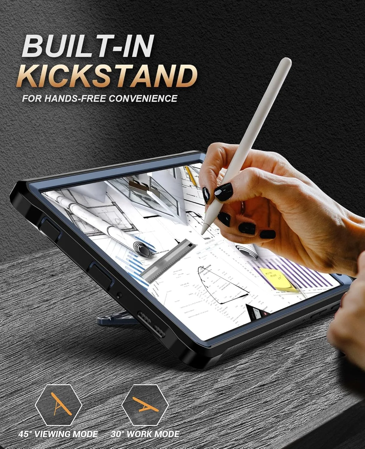 کیف محافظ تبلت سازگار با سامسونگ گلکسی تب A7 Lite 8.7 اینچ 2021 (SM-T220/T225) - کیف محافظ مقاوم در برابر ضربه و بادوام