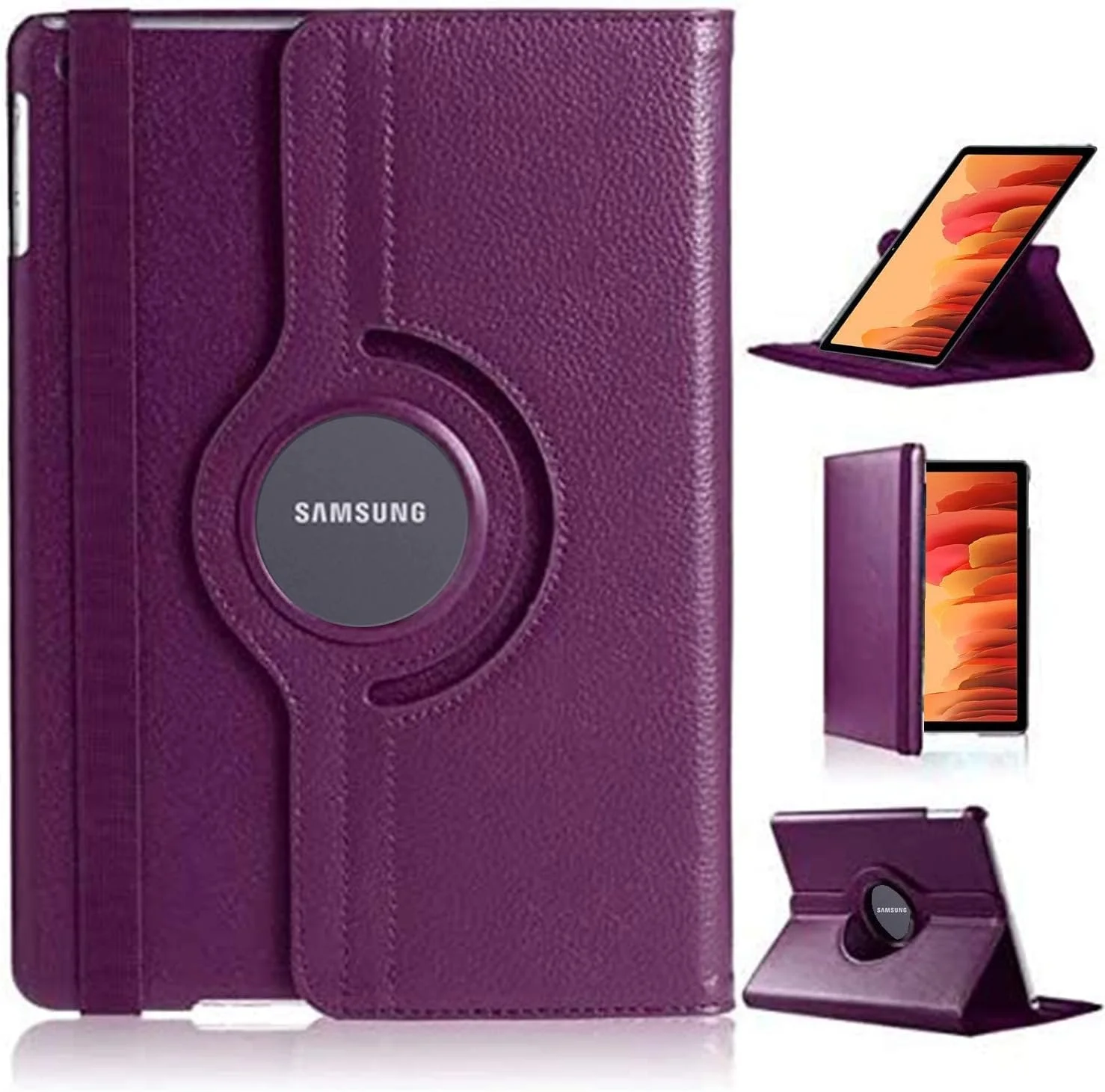 AWH Galaxy Tab A7 Case, 10.4" 2020 Tab A7 case, PU Leather Smart Case, 360 Degree Rotating case, Smart Folio Bookcase For Samsung Galaxy Tab A7 10.4-inch 2020 case (SM-T500/T505/T507), (Purple) AWH Galaxy Tab A7 Case, 10.4" 2020 Tab A7 case, PU Leather Smart Case, 360 Degree Rotating case, Smart Folio Bookcase For Samsung Galaxy Tab A7 10.4-inch 2020 case (SM-T500/T505/T507), (Purple)