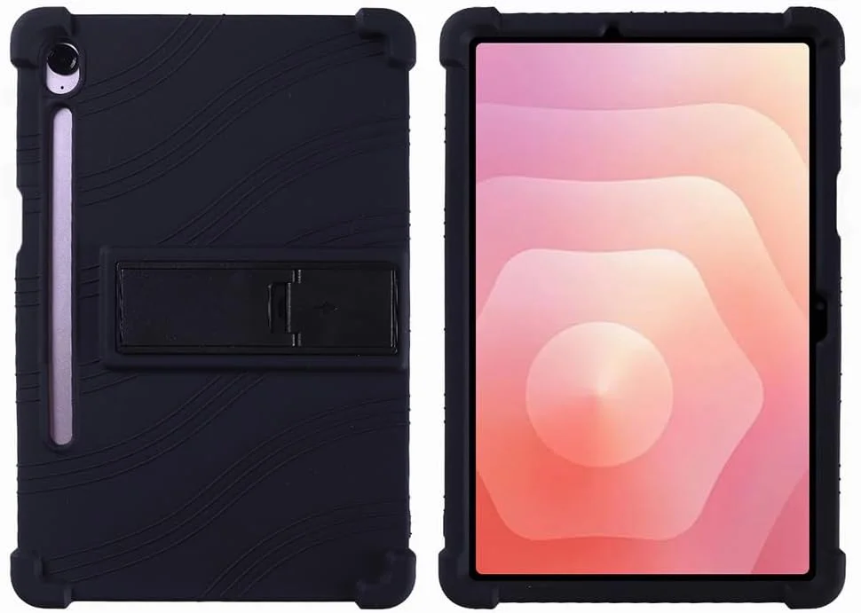 کاور تبلت Gruattreay برای Samsung Galaxy Tab S11 11 اینچ (SM-X730/X736B)، کاور استند قابل تنظیم سیلیکونی نرم و مناسب کودکان برای Galaxy Tab S11 (مشکی) کاور تبلت Gruattreay برای Samsung Galaxy Tab S11 11 اینچ (SM-X730/X736B)، کاور استند قابل تنظیم سیلیکونی نرم و مناسب کودکان برای Galaxy Tab S11 (مشکی)