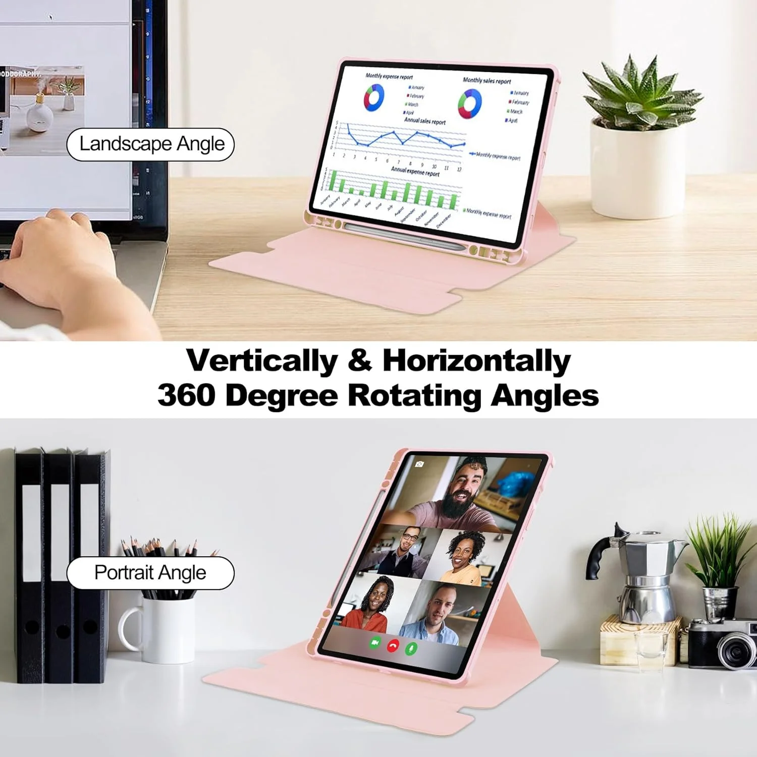 کیف تبلت هوشمند مسافرتی سازگار با تبلت سامسونگ گلکسی تب S9 11 اینچی با صفحه کلید بی سیم جداشدنی و جای قلم S، روکش TPU نرم سازگار با نمایشگر