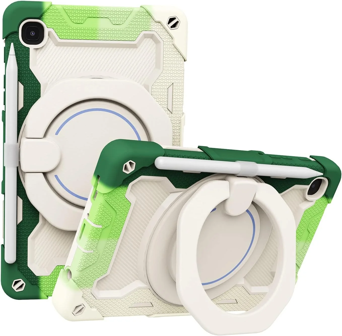 کیف تبلت مسافرتی سازگار با Samsung Galaxy Tab A7 Lite / T220 / T225، قاب نگهدارنده دسته چرخان 360 درجه، سه لایه در یک کیف تبلت مسافرتی سازگار با Samsung Galaxy Tab A7 Lite / T220 / T225، قاب نگهدارنده دسته چرخان 360 درجه، سه لایه در یک