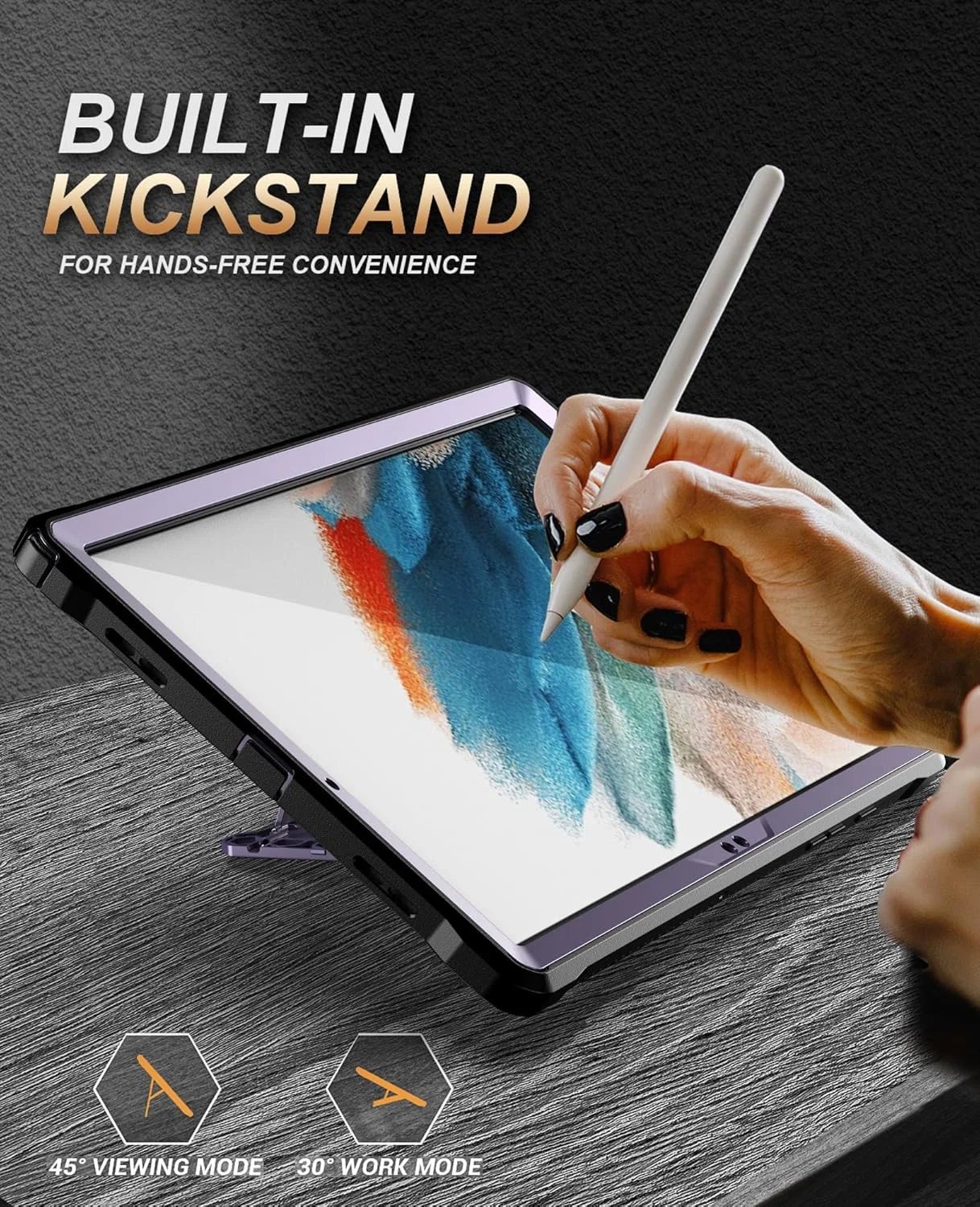 کیف تبلت مناسب برای تبلت سامسونگ گلکسی تب A8 10.5 اینچ X200/X205 (2021) - کیف محافظ مقاوم در برابر ضربه - کیف محافظ بادوام