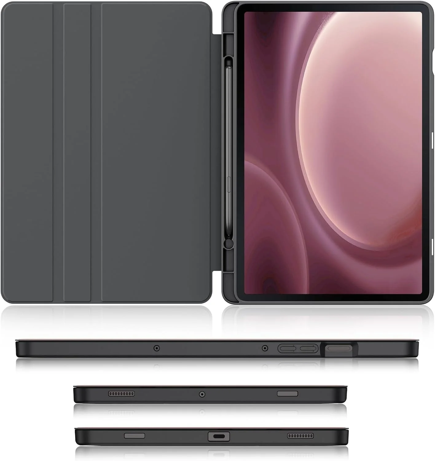 کیف سوکه برای تبلت سامسونگ گلکسی تب S9 / S9 FE 5G 2023 - کیف فولیو استند ضد ضربه، زوایای دید چندگانه، پوشش پشتی TPU نرم برای تبلت گلکسی تب S9 FE 10.9 اینچ / S9 11 اینچ، صورتی کیف سوکه برای تبلت سامسونگ گلکسی تب S9 / S9 FE 5G 2023 - کیف فولیو استند ضد ضربه، زوایای دید چندگانه، پوشش پشتی TPU نرم برای تبلت گلکسی تب S9 FE 10.9 اینچ / S9 11 اینچ، صورتی