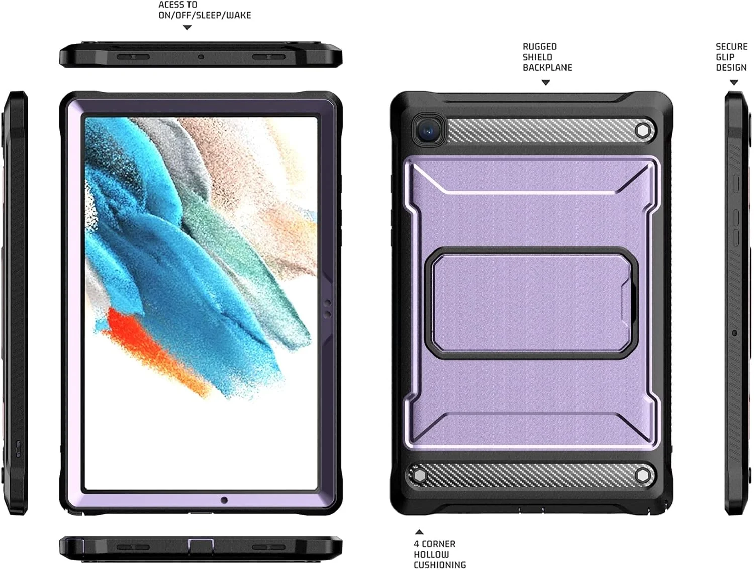 کیف تبلت مناسب برای تبلت سامسونگ گلکسی تب A8 10.5 اینچ X200/X205 (2021) - کیف محافظ مقاوم در برابر ضربه - کیف محافظ بادوام