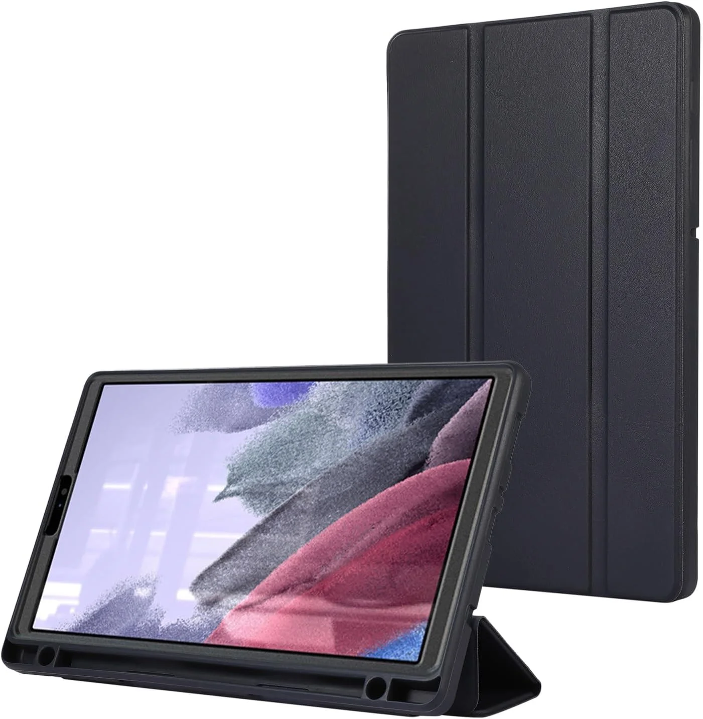 کیف تبلت مناسب برای تبلت سامسونگ گلکسی تب A7 Lite 8.7 اینچ مدل 2021 (SM-T220/T225/T227) با جای قلم، کیف هوشمند با پایه سه درب و پشت TPU نرم کیف تبلت مناسب برای تبلت سامسونگ گلکسی تب A7 Lite 8.7 اینچ مدل 2021 (SM-T220/T225/T227) با جای قلم، کیف هوشمند با پایه سه درب و پشت TPU نرم