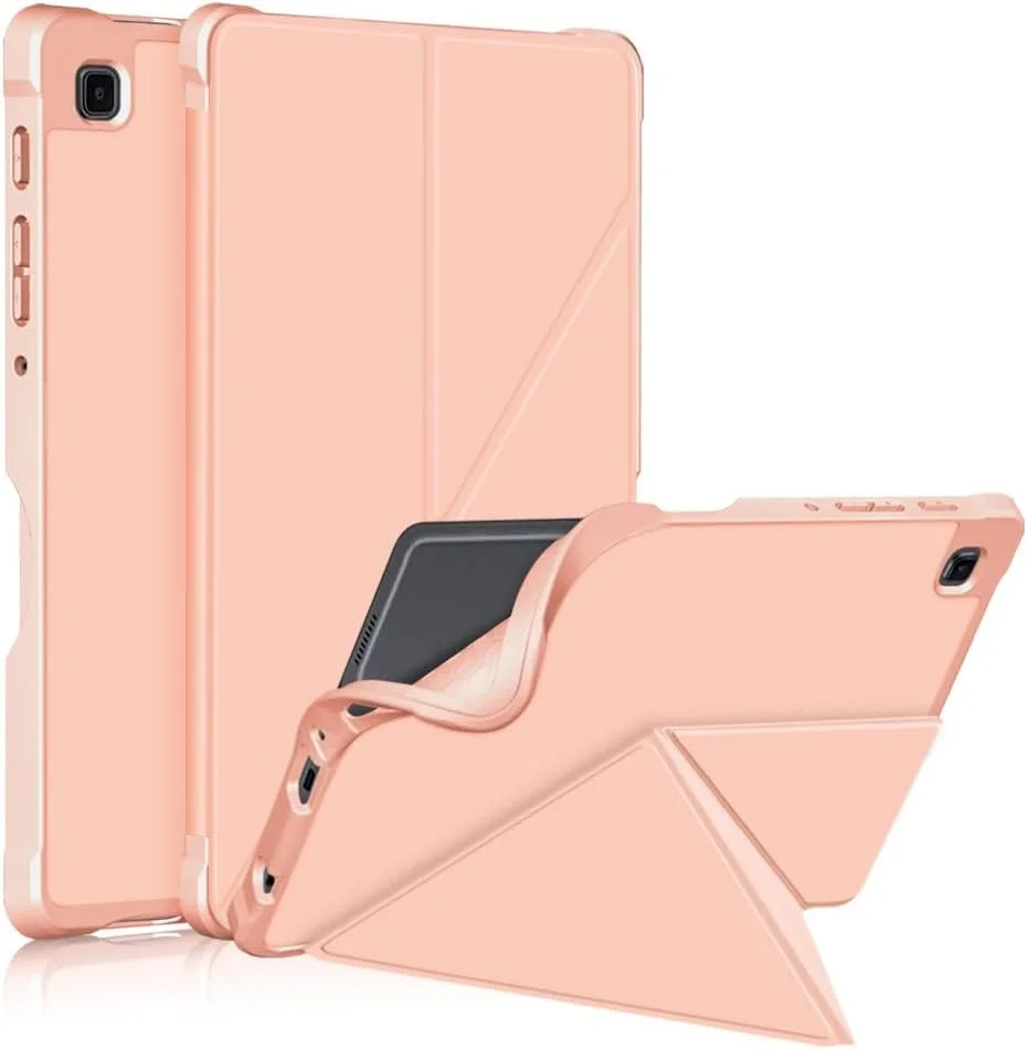 کیف تبلت مسافرتی سازگار با تبلت سامسونگ گلکسی تب A7 لایت 8.7 اینچی مدل T220/T225 (2021)، پایه باریک سازگار با قاب محافظ سخت PC، روکش هوشمند، زوایای دید