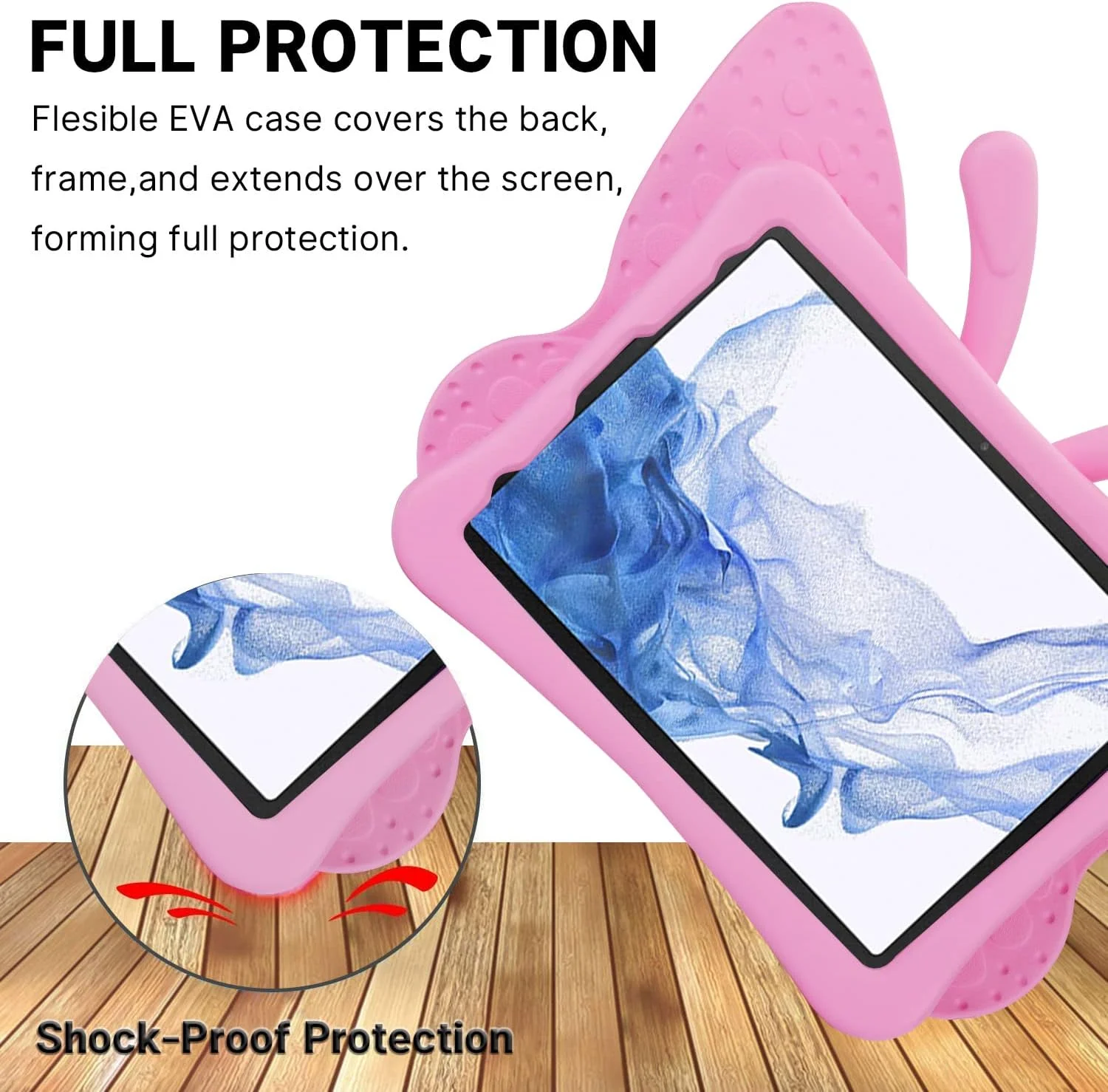 کیف تبلت کودکانه سامسونگ گلکسی تب A9 پلاس X210 11 اینچی طرح پروانه زیبا، فوم EVA، پوشش کامل، مقاوم، دارای استند و ضد ضربه، صورتی کیف تبلت کودکانه سامسونگ گلکسی تب A9 پلاس X210 11 اینچی طرح پروانه زیبا، فوم EVA، پوشش کامل، مقاوم، دارای استند و ضد ضربه، صورتی