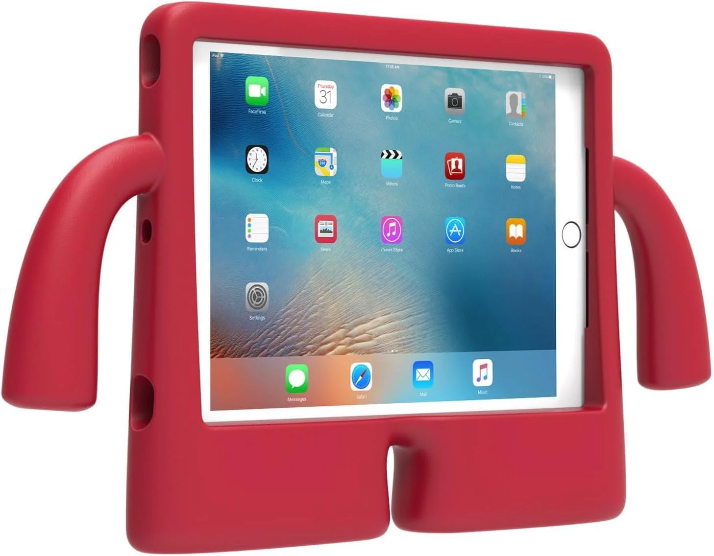 قاب محافظ سیلیکونی ELTERAZONE مناسب برای SAMSUNG TAB A7/T500/S6 lite، ضد ضربه، فیت دقیق، نرم و خوش دست، مقاوم در برابر خراش، تمیز کردن آسان، محافظت کامل - قرمز