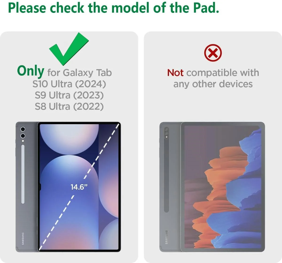 کیپوچ کاستر کیس برای تبلت سامسونگ گلکسی تب S8 S9 S10 Ultra Ultra 14.6 اینچ X920 X926B X910 X916B X918U X900 X906، کاور نازک چرمی PU با پوسته سخت - مشکی کیپوچ کاستر کیس برای تبلت سامسونگ گلکسی تب S8 S9 S10 Ultra Ultra 14.6 اینچ X920 X926B X910 X916B X918U X900 X906، کاور نازک چرمی PU با پوسته سخت - مشکی