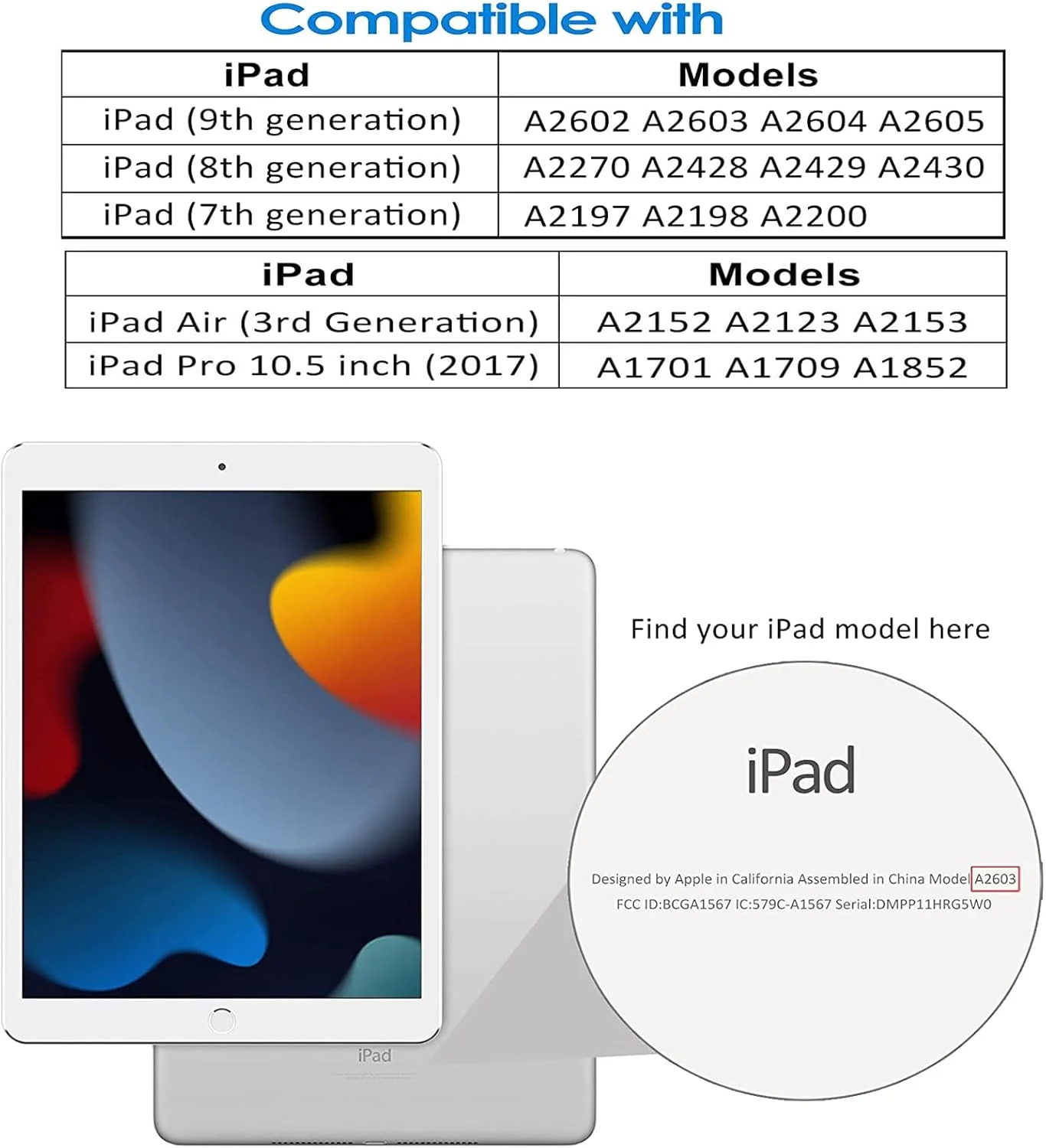 کیف YHB برای آیپد 10.2 اینچی (نسل 9/ 8/ 7 آیپد، عرضه شده در سال های 2021/2020/2019) کیف چرمی PU ممتاز باریک با قابلیت تنظیم زاویه دید و پوشش داخلی محافظ TPU، طرح دختر زیبای آفریقایی-آمریکایی