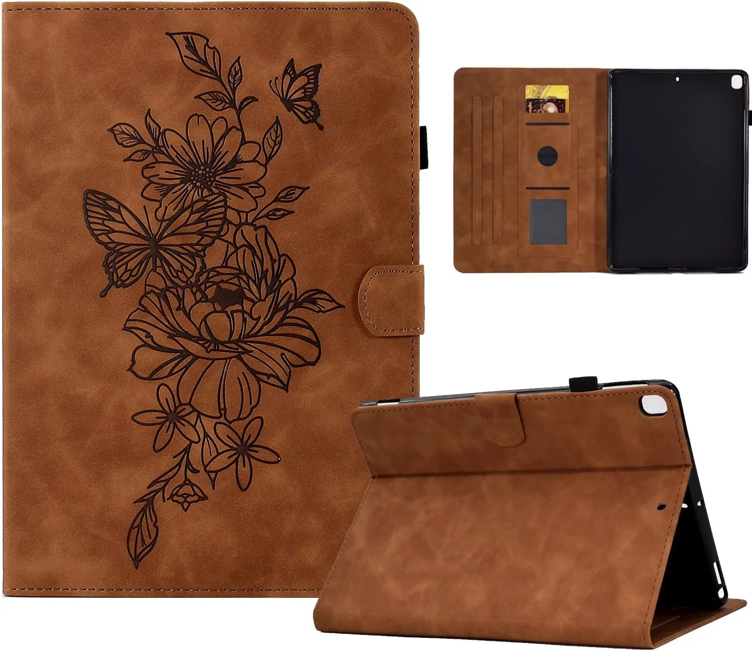 کیف تبلت مناسب برای تبلت سامسونگ Tab A7 Lite 8.7 اینچی T220/T225 مدل 2021، کیف چرمی PU ممتاز، کیف تاشو با محافظ و قابلیت استند