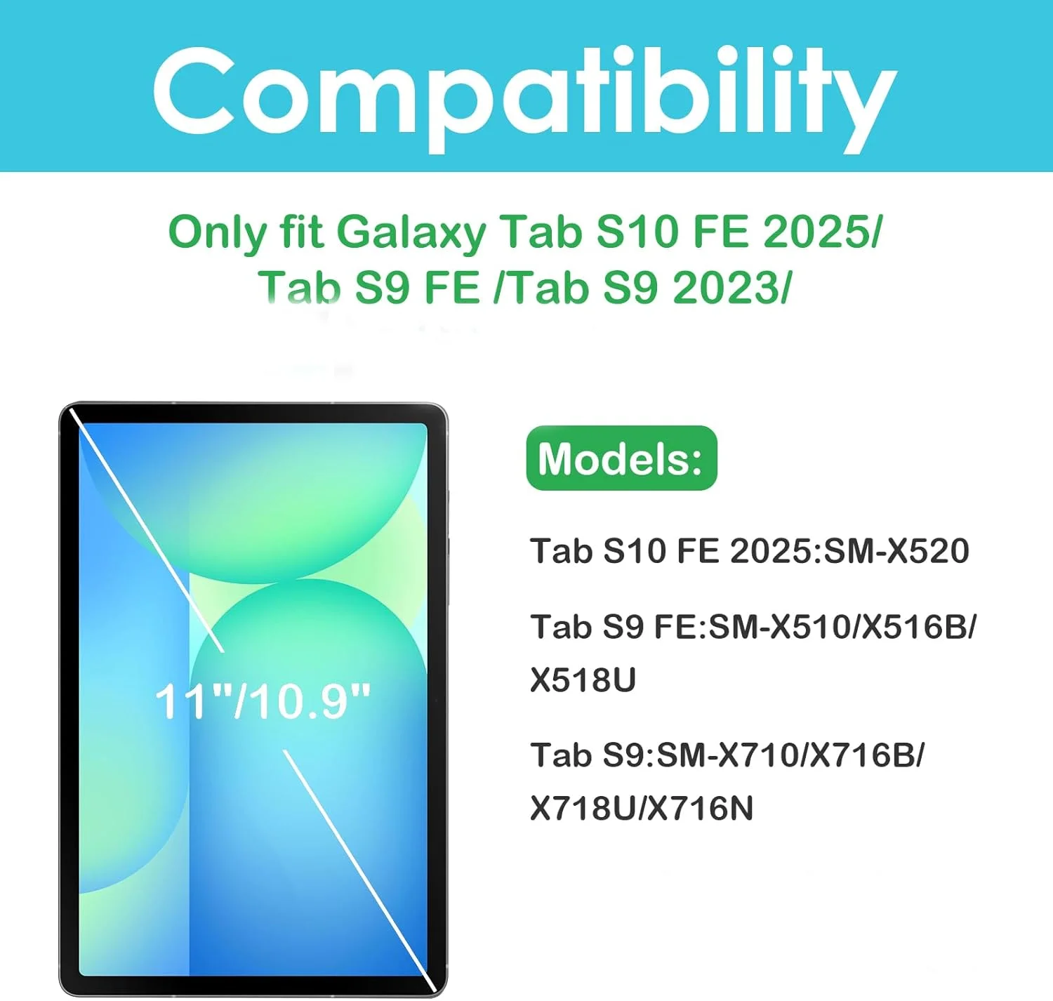 کاور پروکیس برای گلکسی تب اس 10 2024 / تب اس 9 اف ای 5G 10.9 اینچ / تب اس 9 11 اینچ 2023، کاور محافظ باریک و هوشمند با پشت سخت برای گلکسی تب اس 10 / اس 9 اف ای / اس 9 - بژ