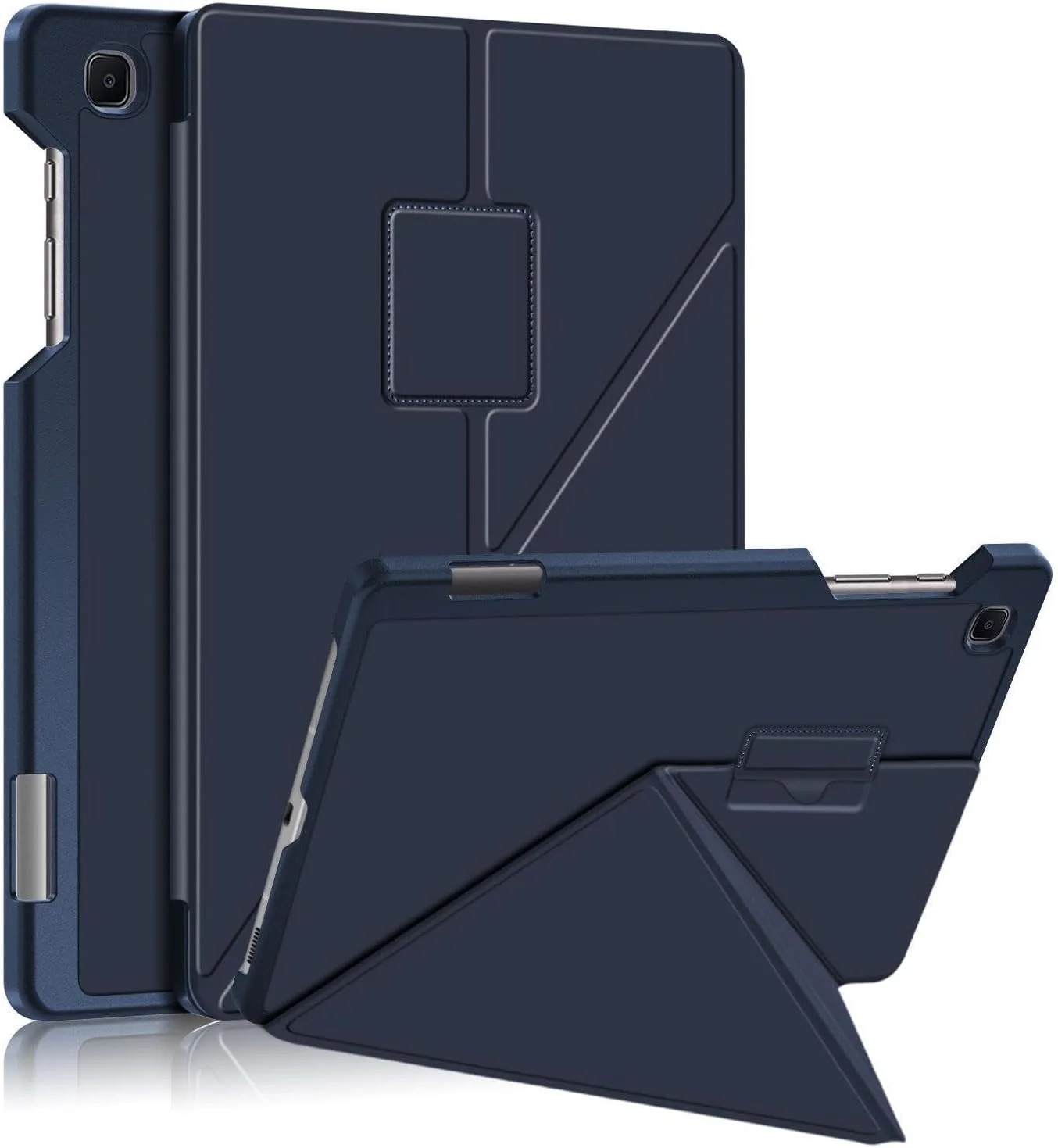 کاور تبلت گرواتری سازگار با سامسونگ گلکسی تب S6 لایت 10.4 اینچ 2022، دارای جای قلم، استند تاشو و عملکرد خواب/بیدار شدن خودکار، روکش چرمی PU+PC ضد ضربه (آبی)