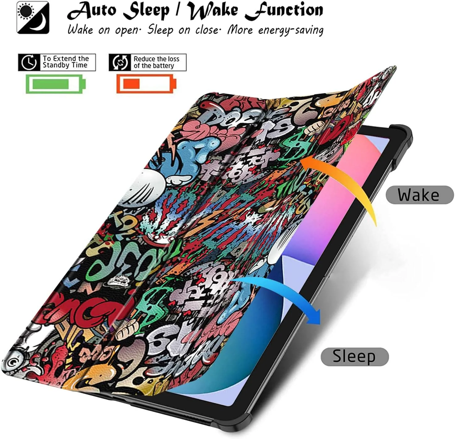 کاور هوشمند سه تایی تاشو سخت Robustrion برای تبلت سامسونگ Tab S6 Lite سایز 10.4 اینچ مدل SM-P610/P615 - طرح Hippy