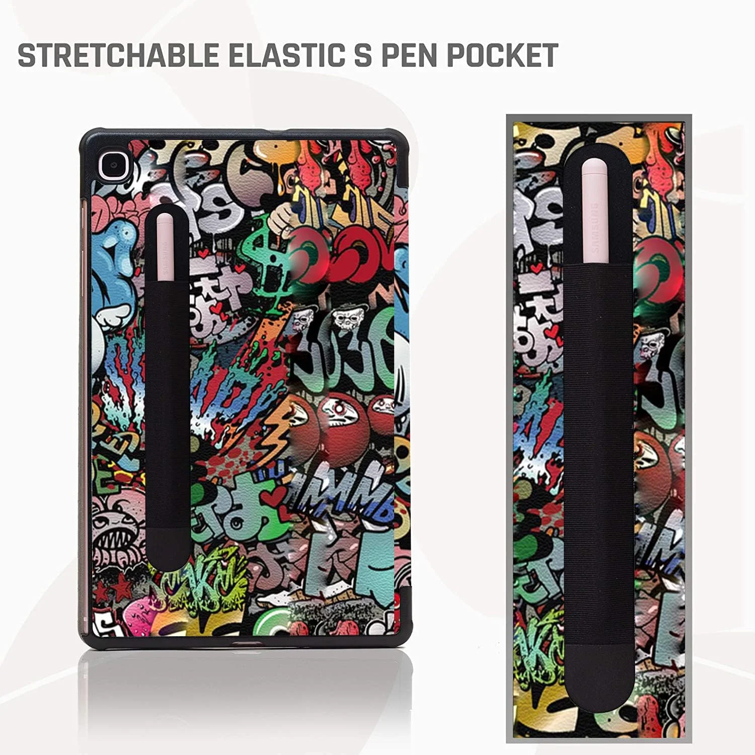 کاور هوشمند سه تایی تاشو سخت Robustrion برای تبلت سامسونگ Tab S6 Lite سایز 10.4 اینچ مدل SM-P610/P615 - طرح Hippy