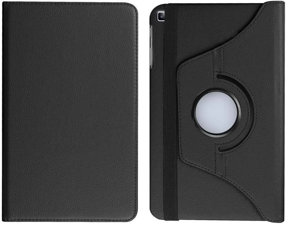 کیف چرخشی Muzz برای تبلت سامسونگ گلکسی تب S6 لایت 10.4 مدل 2019 SM-P610/P615، جلد چرمی PU ممتاز با قابلیت چرخش 360 درجه و استند به همراه حالت خواب/بیدار خودکار، مشکی