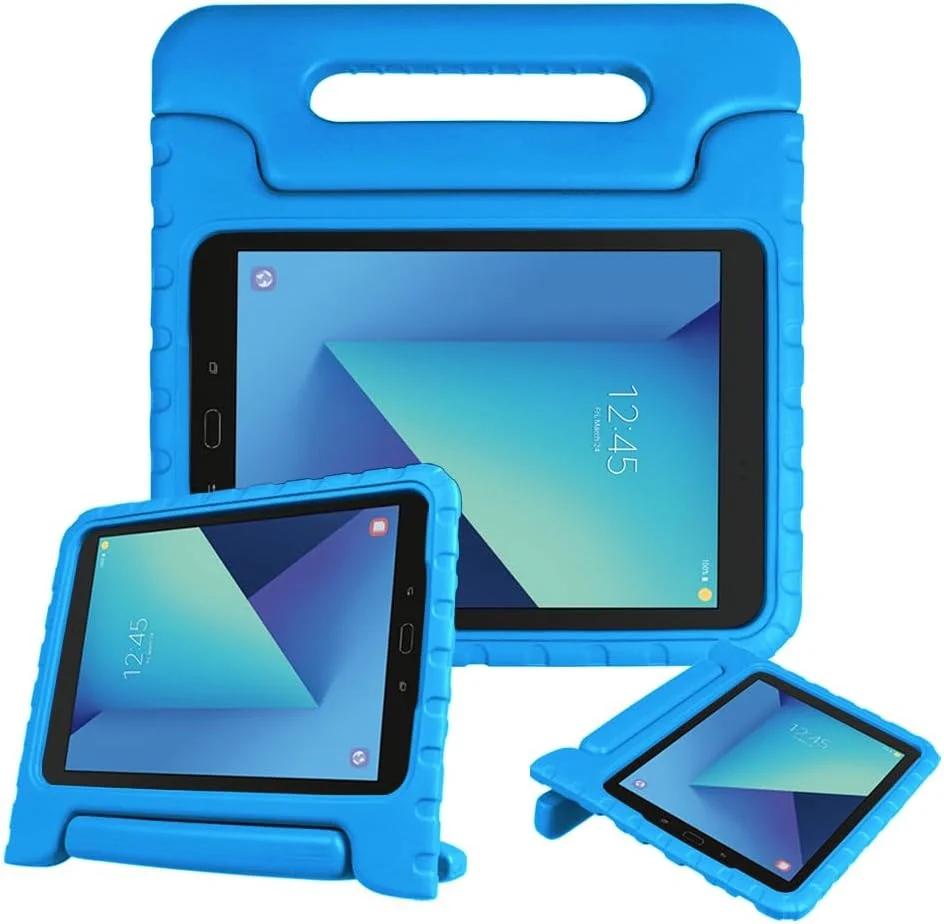 کیف ضد ضربه Fintie برای Samsung Galaxy Tab S3 9.7، کاور سبک وزن و ضد ضربه با دسته تبدیل شونده مناسب کودکان مدل ESAL031US