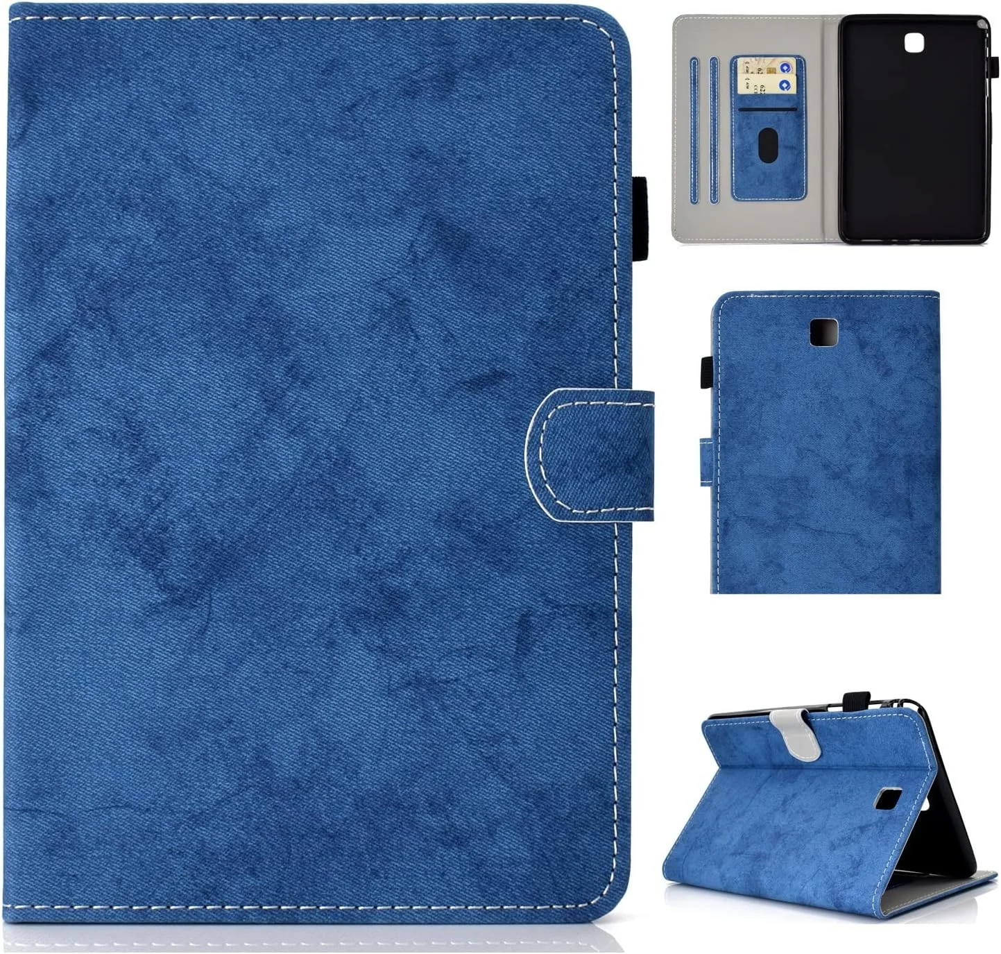 کیف تبلت مناسب برای تبلت سامسونگ گلکسی تب A 8.0 اینچ مدل SM-T350/T355C، کاور باریک هوشمند با قابلیت استند، محافظ ضد ضربه با قابلیت خواب/بیدار شدن خودکار