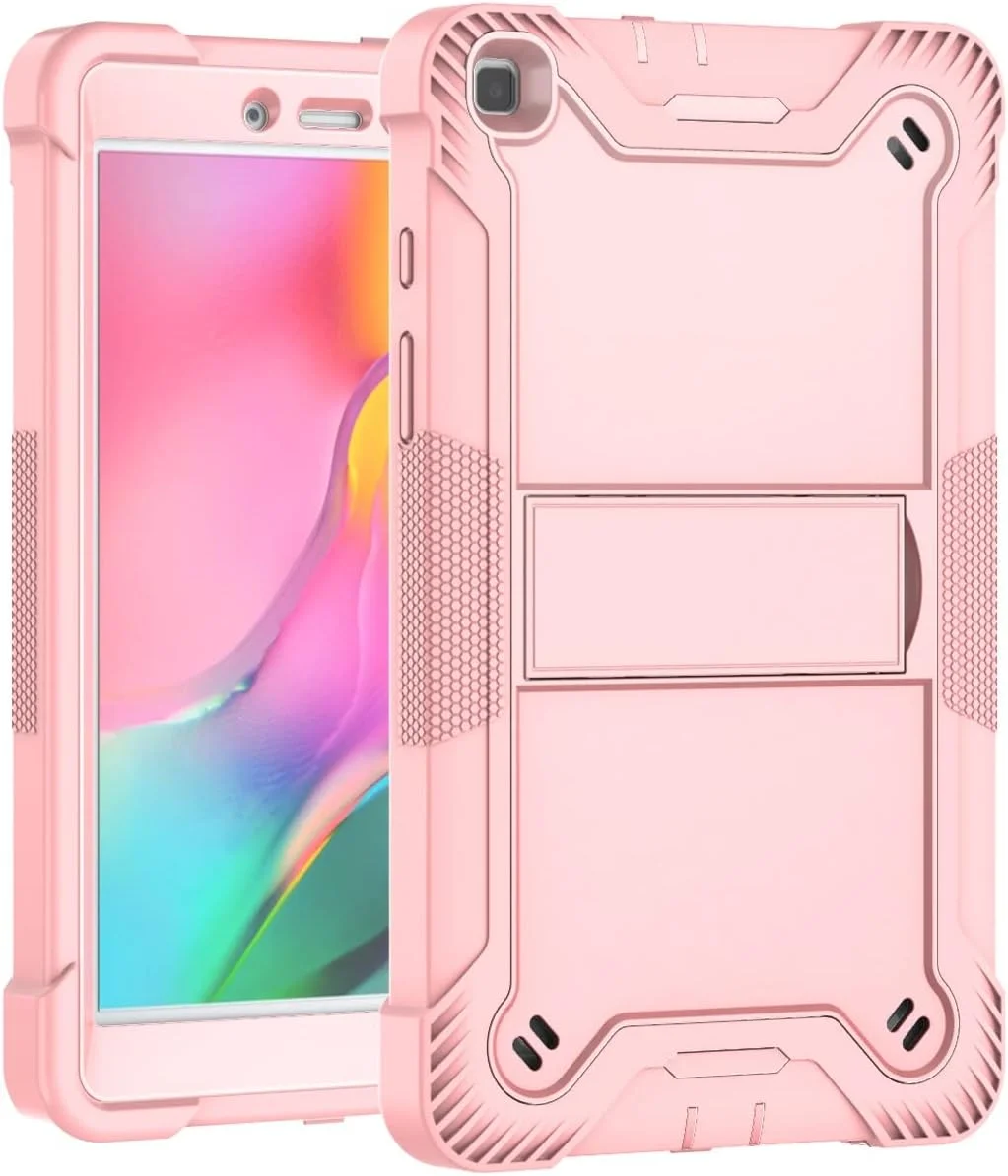 کیف تبلت مسافرتی سازگار با Samsung Galaxy Tab A 8.0 2019، SM-T290 / T295، سازگار با کیف تبلت کودکان Tab A 8.0 Case 2019 کیف محافظ سنگین و مقاوم در برابر ضربه با پایه