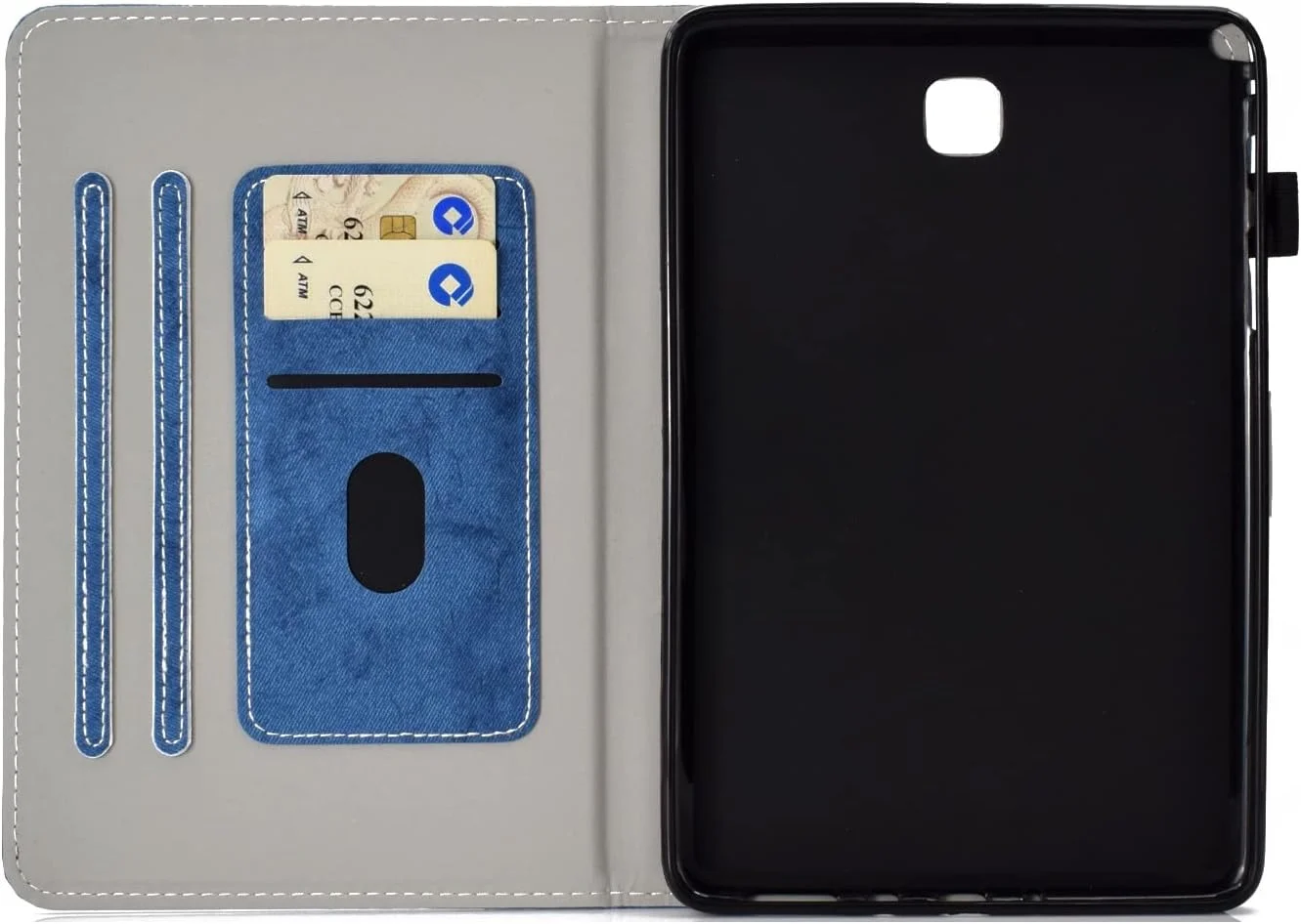 کیف تبلت مناسب برای تبلت سامسونگ گلکسی تب A 8.0 اینچ مدل SM-T350/T355C، کاور باریک هوشمند با قابلیت استند، محافظ ضد ضربه با قابلیت خواب/بیدار شدن خودکار