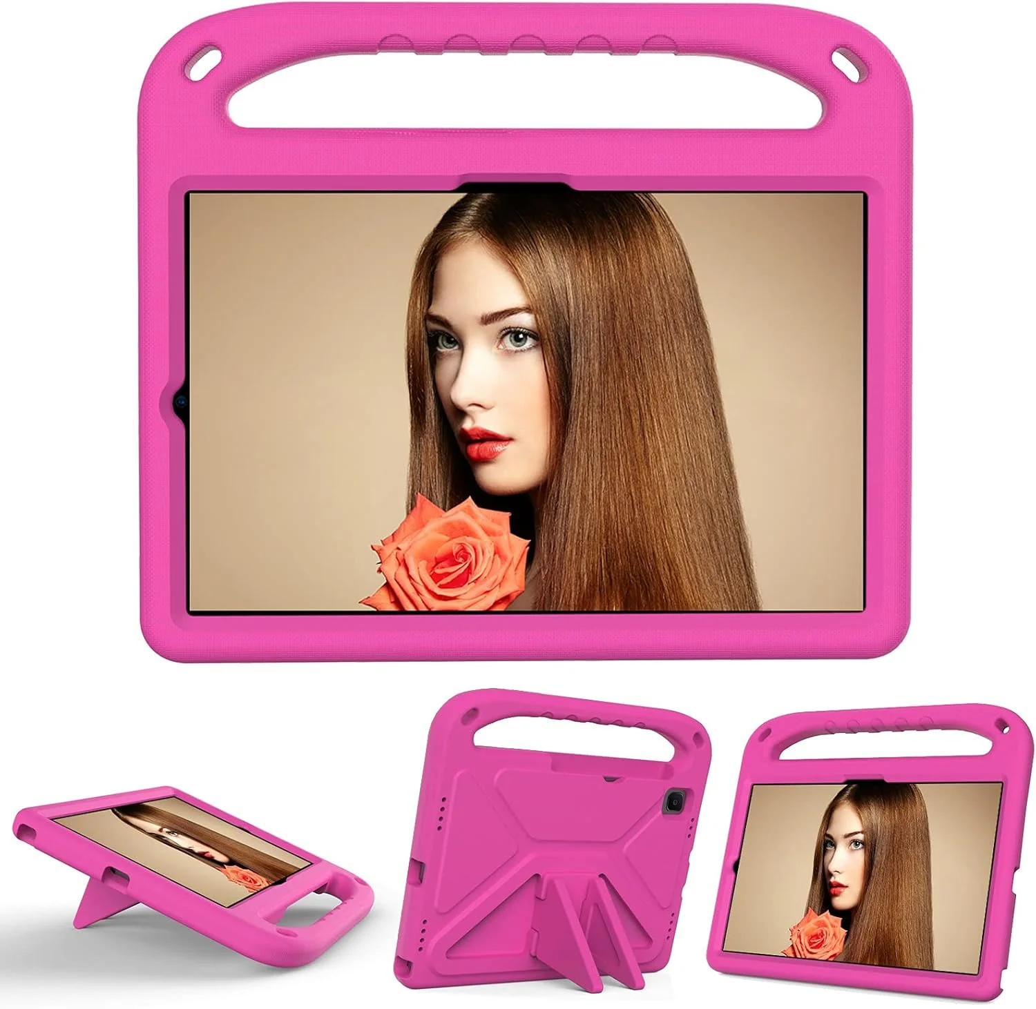 کیف تبلت کودکانه XNCVBD مناسب برای تبلت سامسونگ گلکسی تب S5E 10.5 (2019) مدل SM-T720 / T725، کیف محافظ سبک وزن و مقاوم در برابر آب برای کودکان (قرمز گل رز) کیف تبلت کودکانه XNCVBD مناسب برای تبلت سامسونگ گلکسی تب S5E 10.5 (2019) مدل SM-T720 / T725، کیف محافظ سبک وزن و مقاوم در برابر آب برای کودکان (قرمز گل رز)