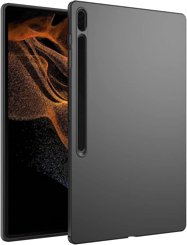 کاور WOGROO برای گلکسی تب S9 Ultra 2023 / S8 Ultra 14.6 اینچ 2022، کاور محافظ نازک و نرم تبلت برای تبلت 14.6 اینچی Samsung Galaxy Tab S8 & S9 Ultra [SM-X900/X906]، مشکی