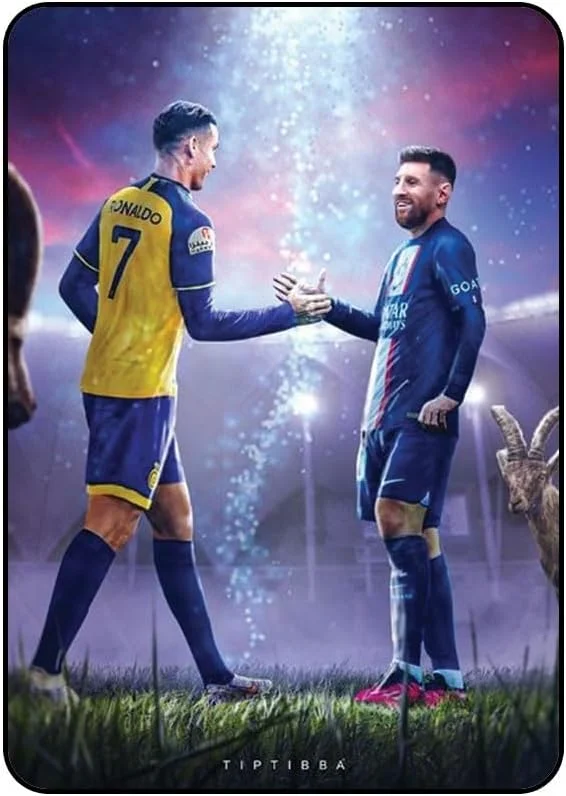 کاور محافظ چاپی مسی و رونالدو مدل AASAMTABA9P547 مناسب برای تبلت سامسونگ گلکسی تب A9 پلاس