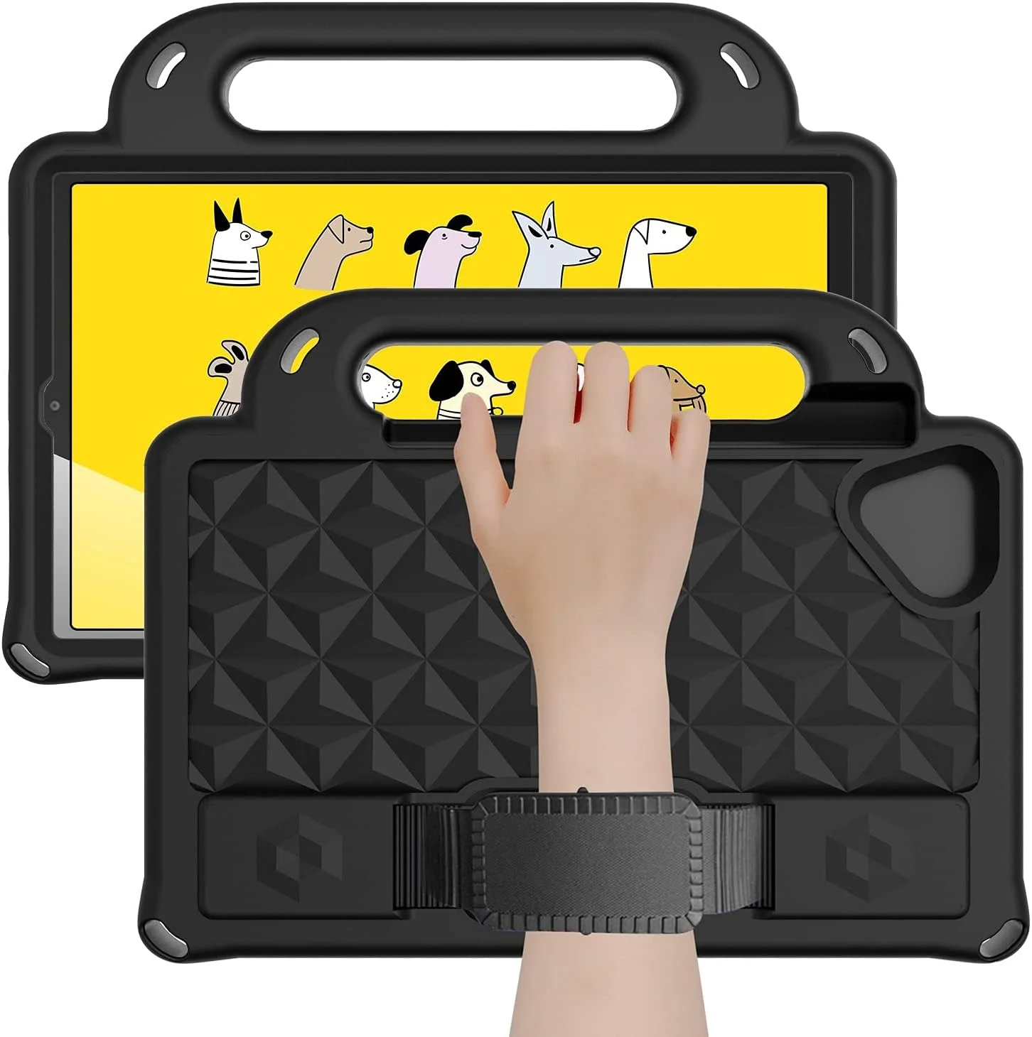 XNCVBD Tablet Travel Tablet Case for Samsung Galaxy Tab A7 Lite 8.7 T220 / T225, Lightweight Shockproof Child-friendly Full Body EVA Protective Cover Handle Stand & Shoulder Strap Tablet Protection