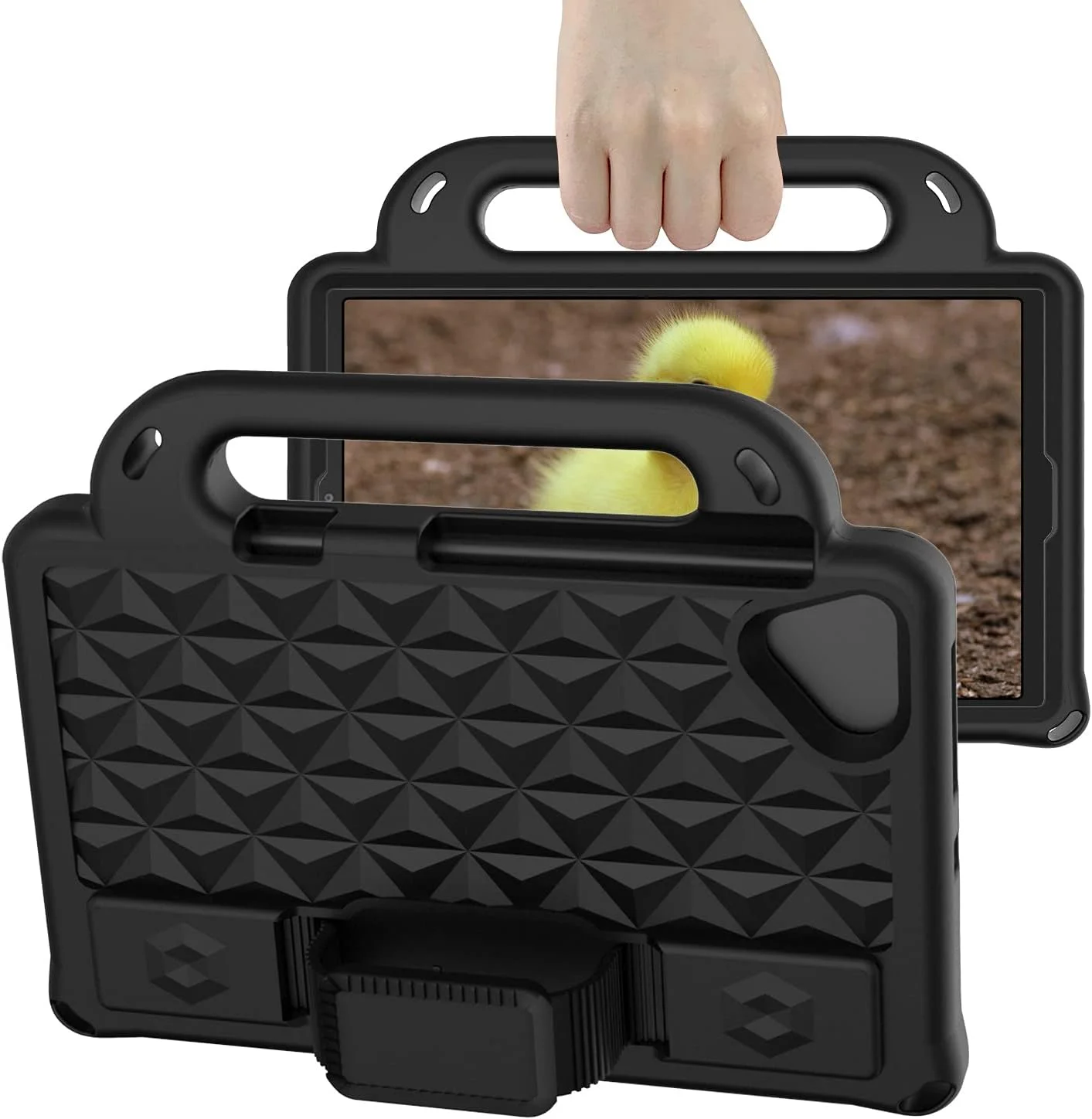 XNCVBD Tablet Travel Tablet Case for Samsung Galaxy Tab A7 Lite 8.7 T220 / T225, Lightweight Shockproof Child-friendly Full Body EVA Protective Cover Handle Stand & Shoulder Strap Tablet Protection