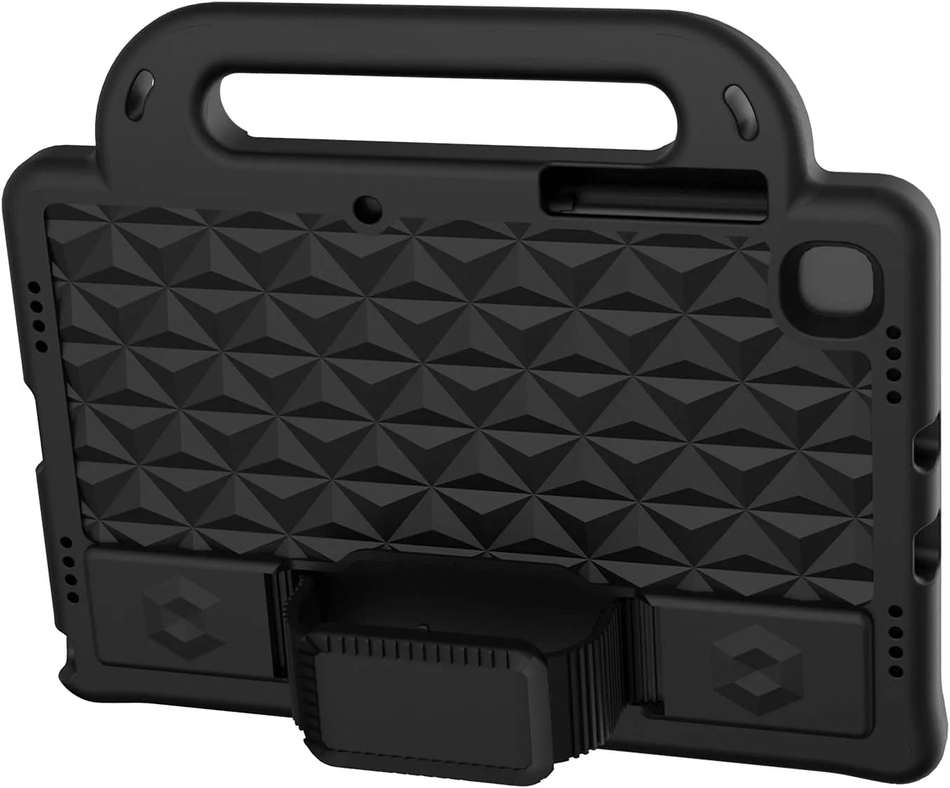 کیف تبلت XNCVBD مناسب برای تبلت سامسونگ گلکسی تب S5E 10.5 اینچ T720 (2019)، محافظ کامل بدنه Eva با دسته و بند شانه ای (مشکی)