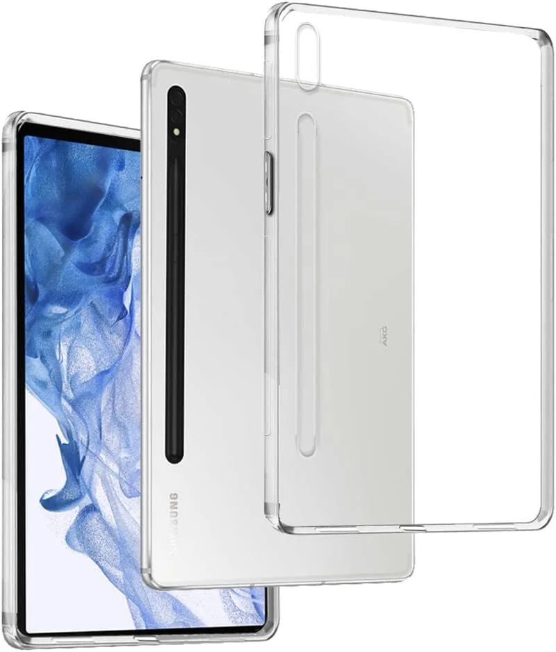 REY Gel Case for Samsung Galaxy Tab S8 11 Inches, Ultra-Thin 0.33 mm, Transparent, Silicone, High Strength and Flexibility
